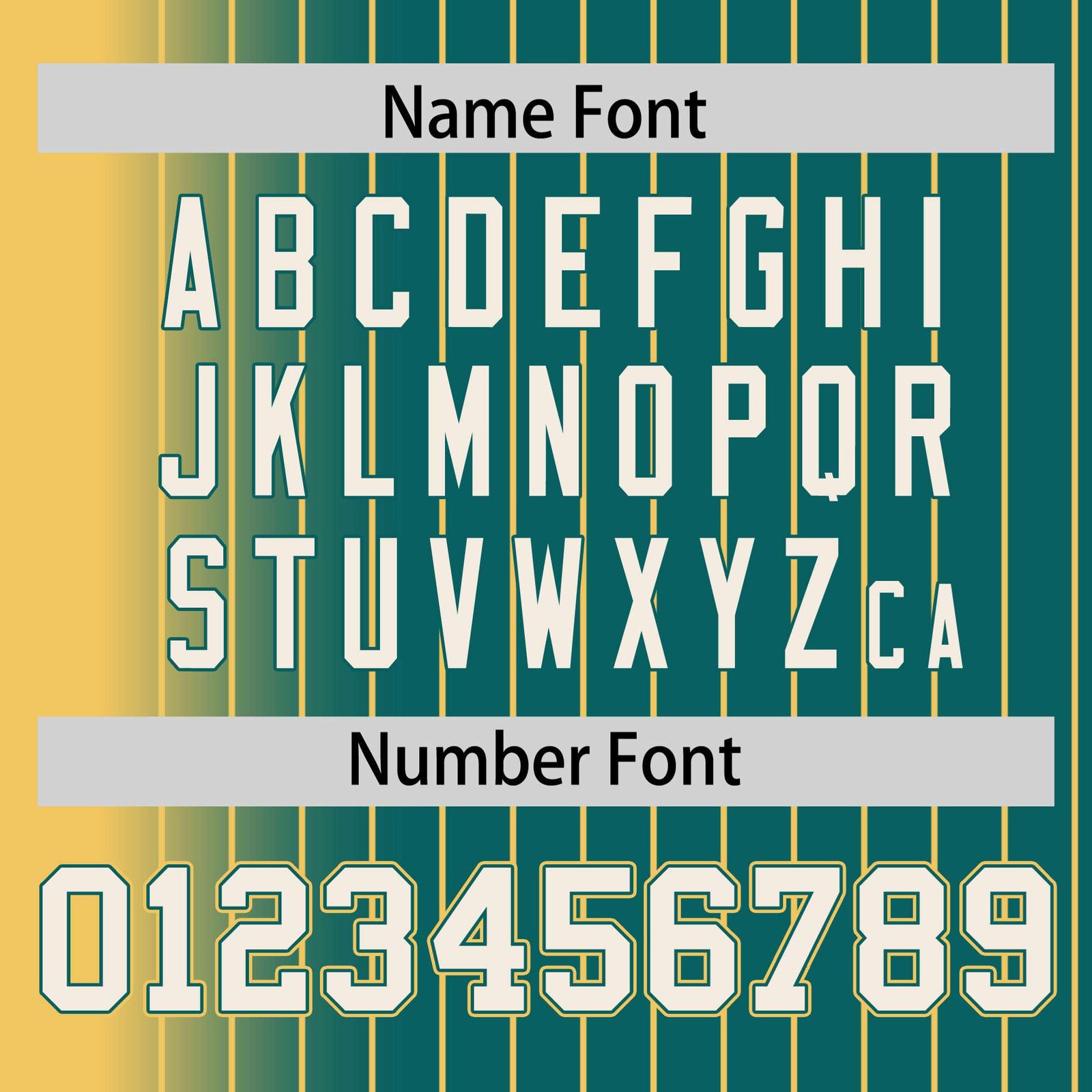 Custom Aqua Old-Gold Pinstripe White-Old Gold Gradient Fashion Varsity Full-Snap Jacket