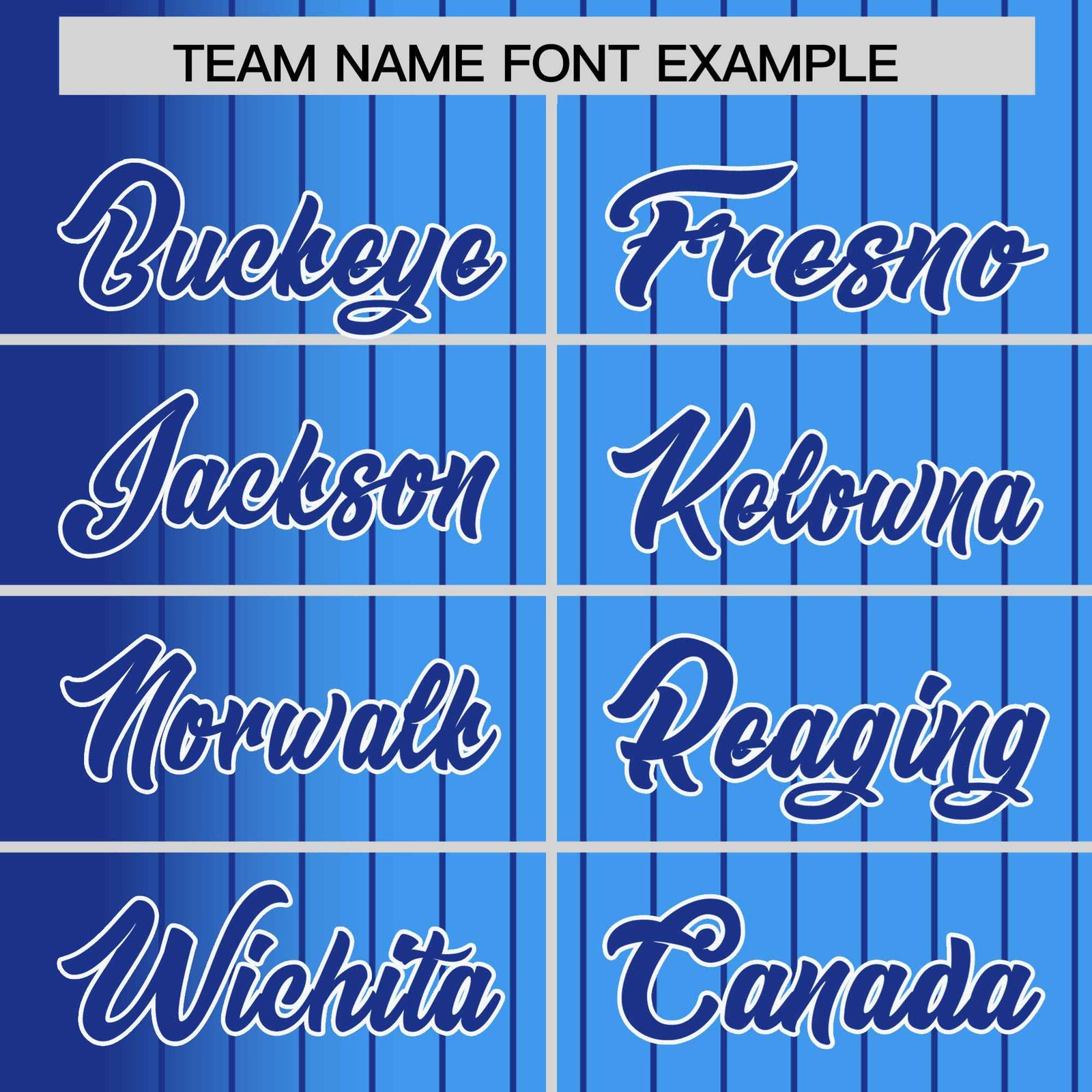 Custom Powder Blue Royal-Blue Pinstripe White-Royal Blue Gradient Fashion Varsity Full-Snap Jacket