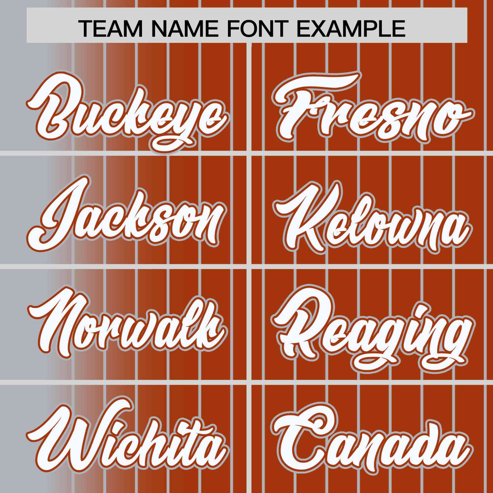 Custom Gray Orange Pinstripe White-Gray Gradient Fashion Varsity Full-Snap Jacket