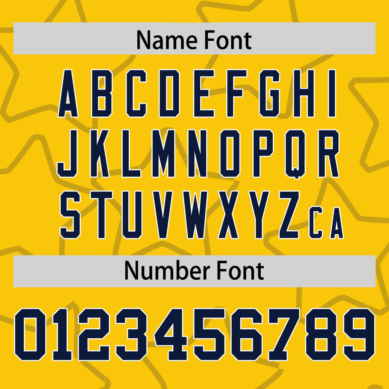 Custom Gold Navy-White Varsity Full-Snap Star Pattern Letterman Baseball Jacket