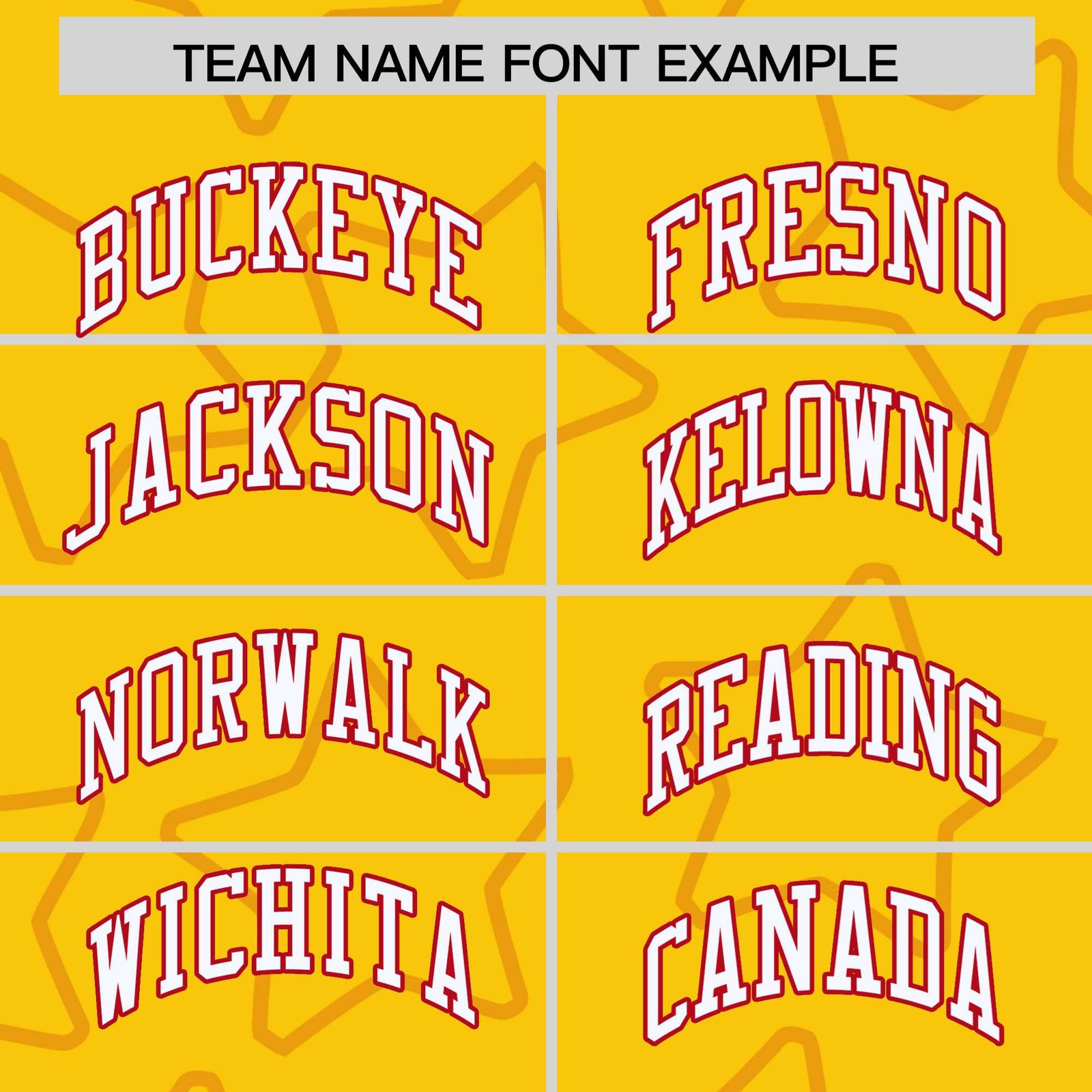 Custom Gold White-Red Varsity Full-Snap Star Pattern Letterman Baseball Jacket