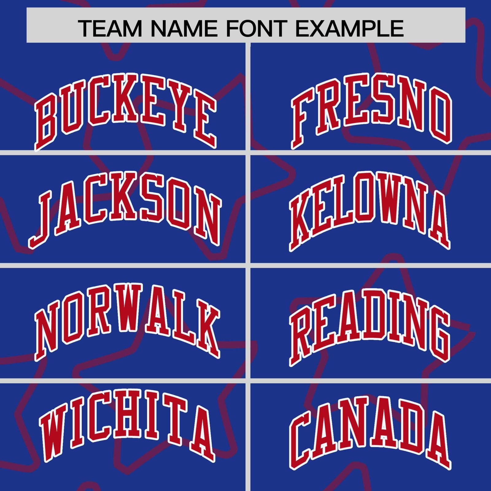 Custom Royal Blue Red-White Varsity Full-Snap Star Pattern Letterman Baseball Jacket
