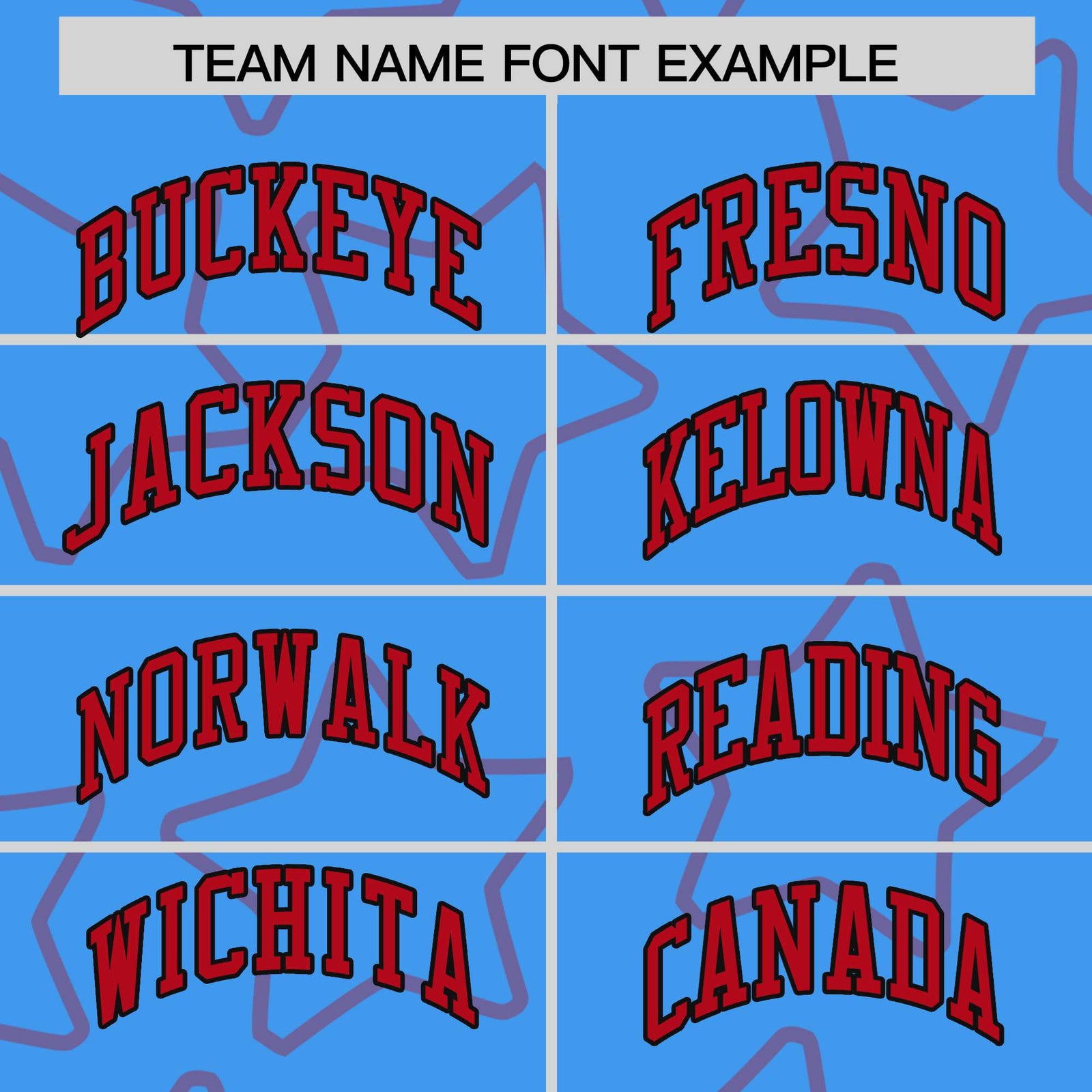 Custom Powder Blue Red-Black Varsity Full-Snap Star Pattern Letterman Baseball Jacket