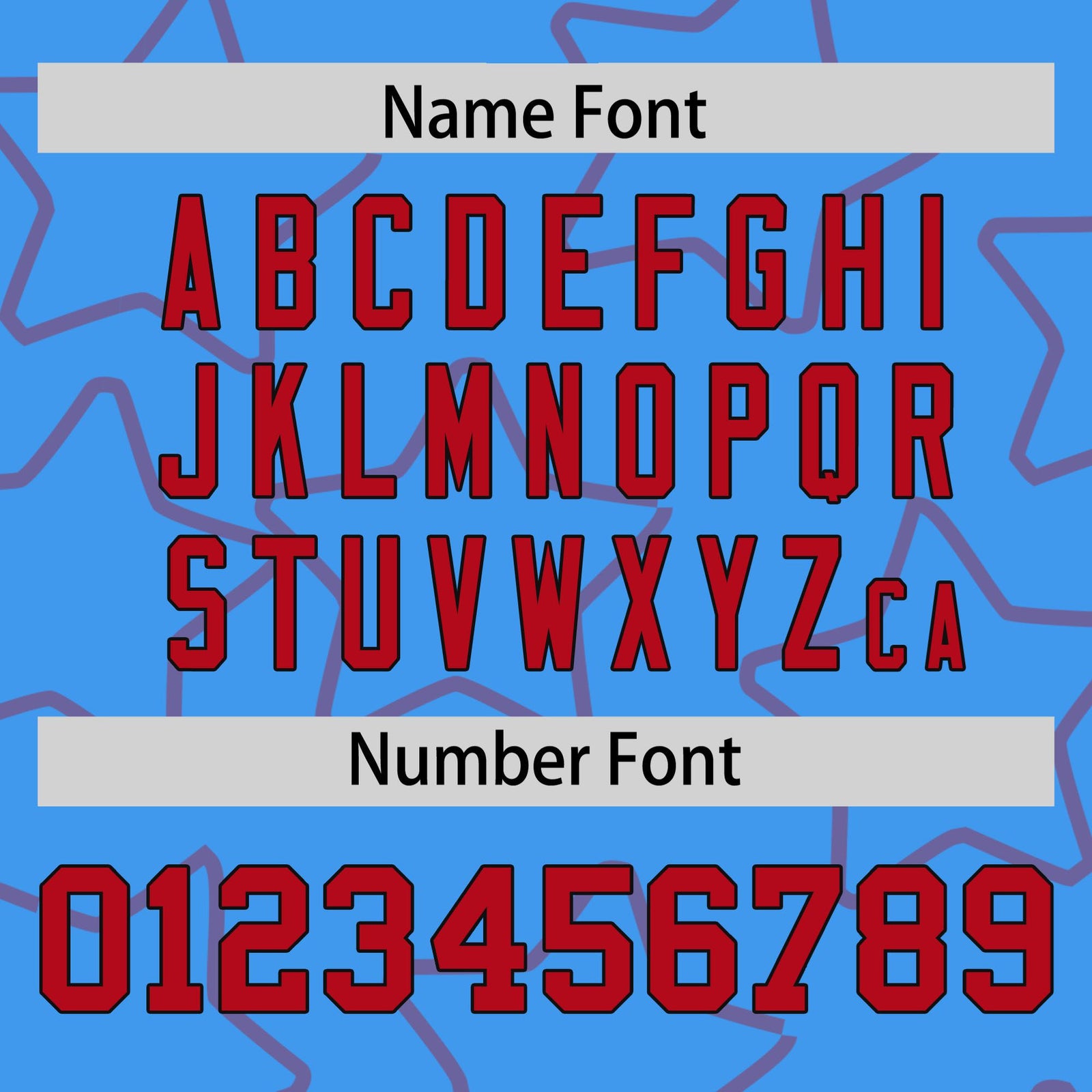 Custom Powder Blue Red-Black Varsity Full-Snap Star Pattern Letterman Baseball Jacket