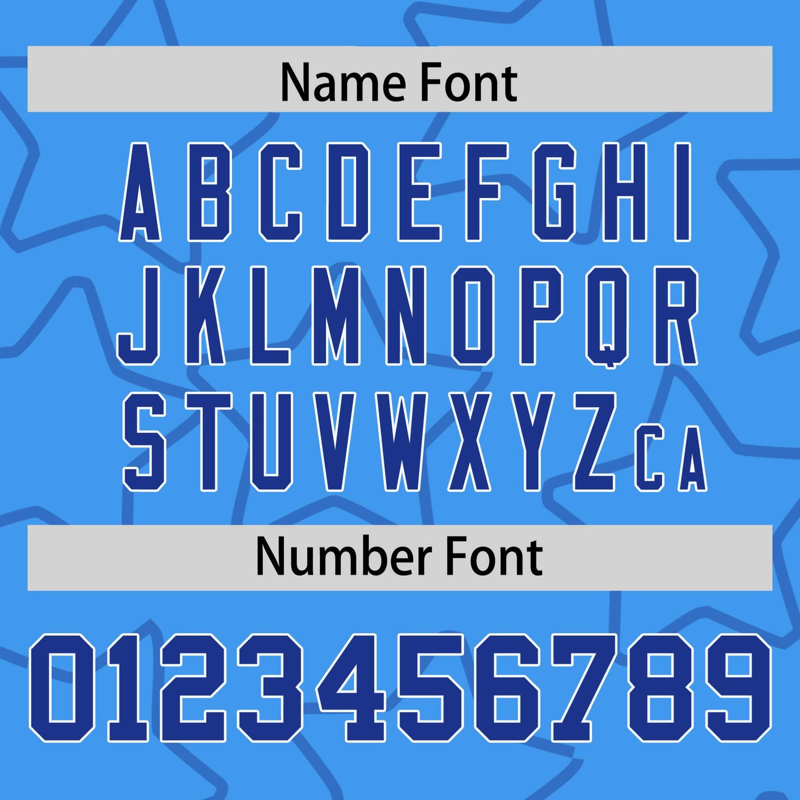 Custom Powder Blue Royal Blue-White Varsity Full-Snap Star Pattern Letterman Baseball Jacket