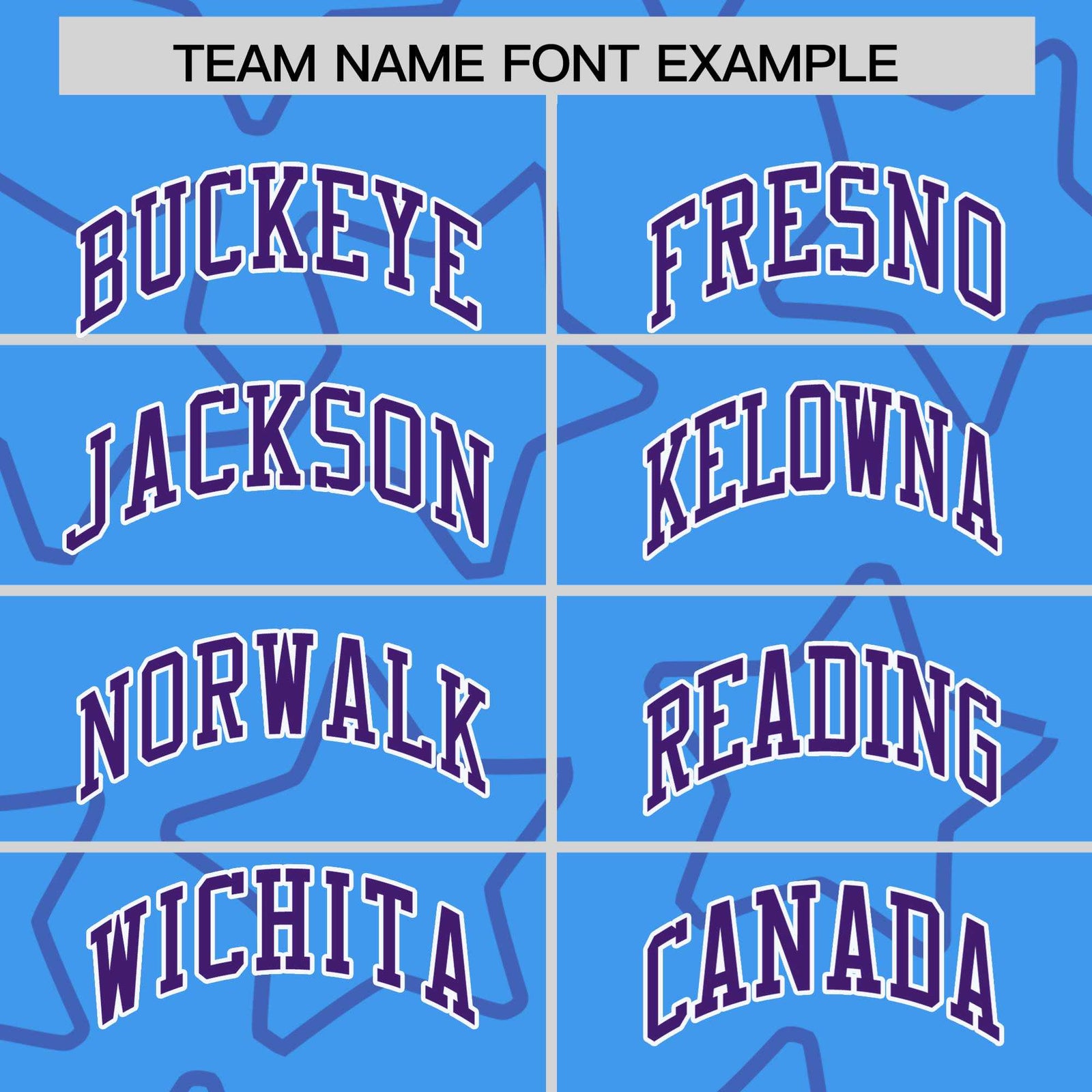 Custom Powder Blue Purple-White Varsity Full-Snap Star Pattern Letterman Baseball Jacket