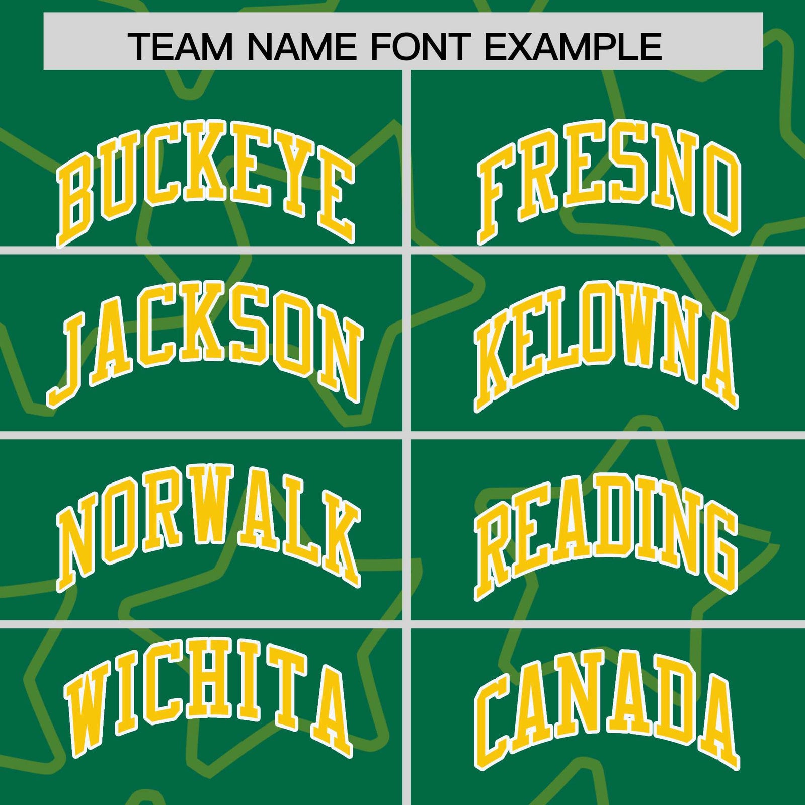 Custom Kelly Green Gold-White Varsity Full-Snap Star Pattern Letterman Baseball Jacket