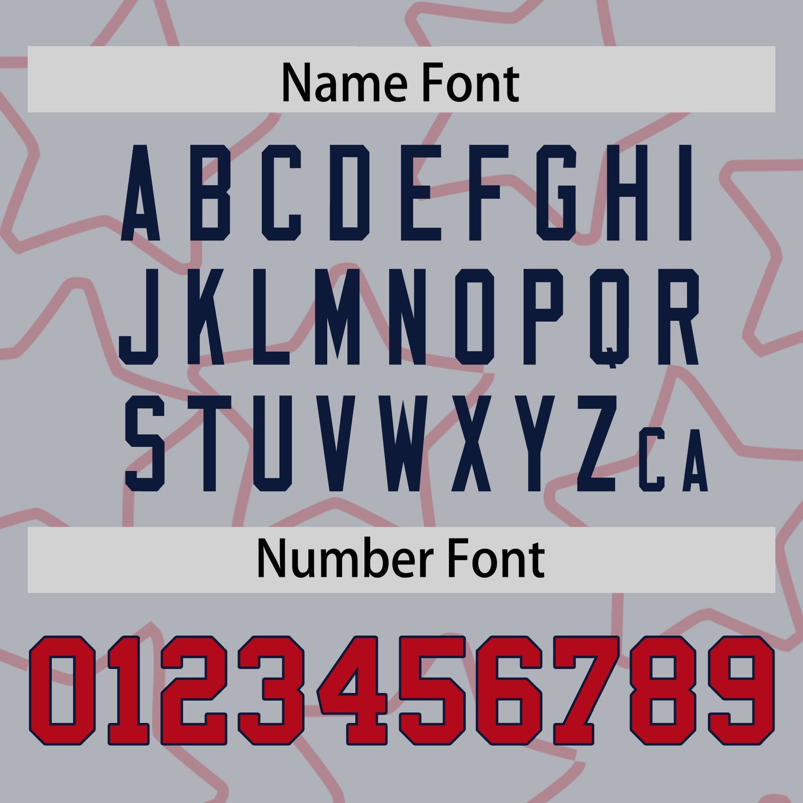 Custom Gray Red-Navy Varsity Full-Snap Star Pattern Letterman Baseball Jacket