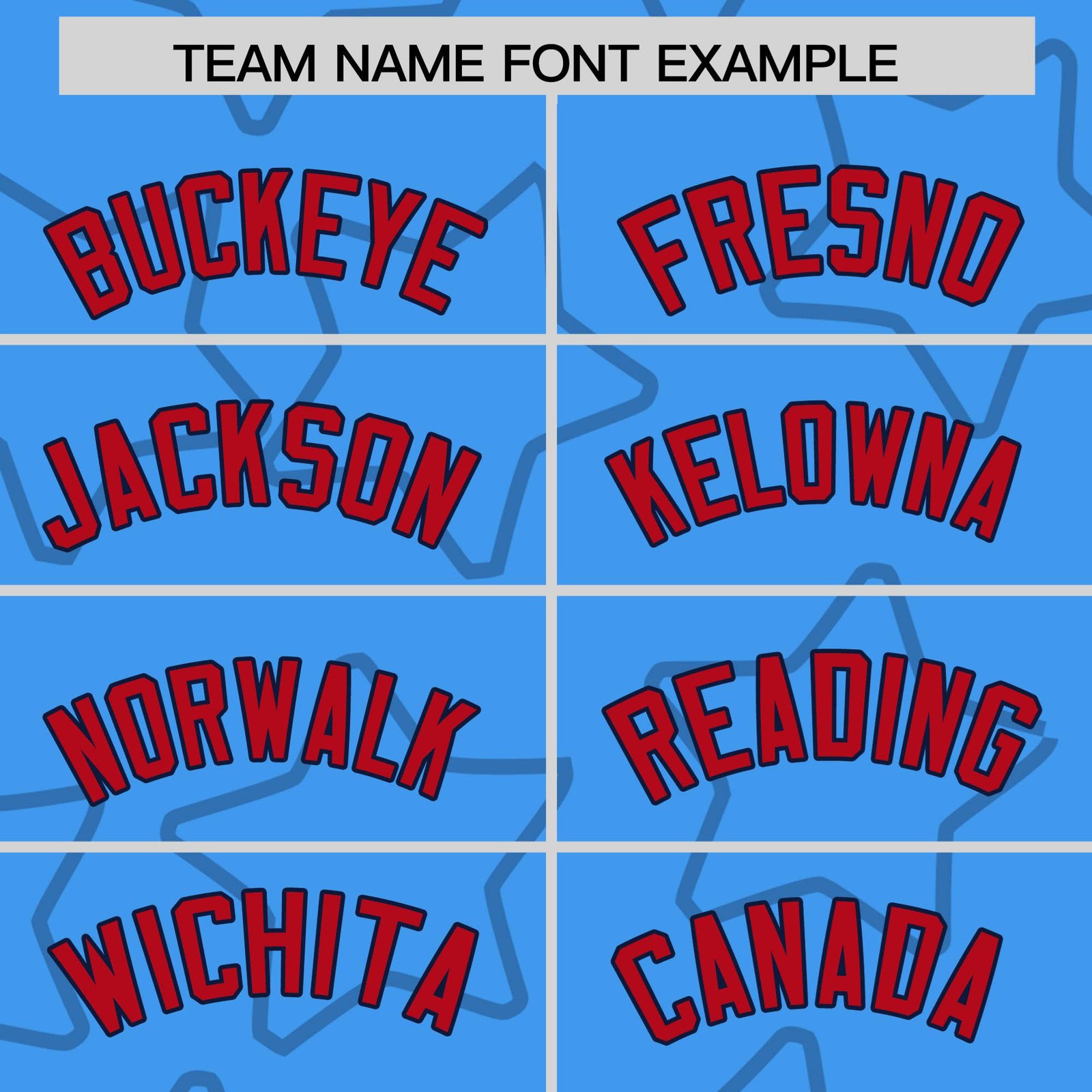 Custom Powder Blue Red-Navy Varsity Full-Snap Star Pattern Letterman Baseball Jacket