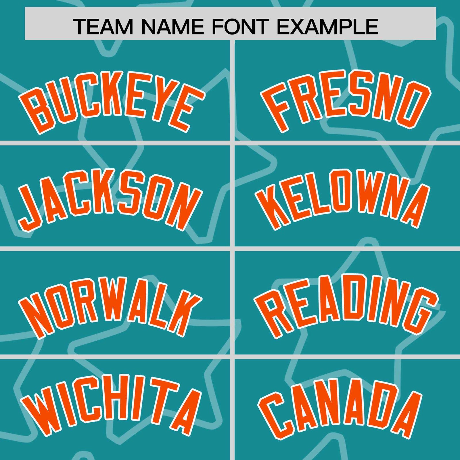 Custom Aqua Orange-White Varsity Full-Snap Star Pattern Letterman Baseball Jacket