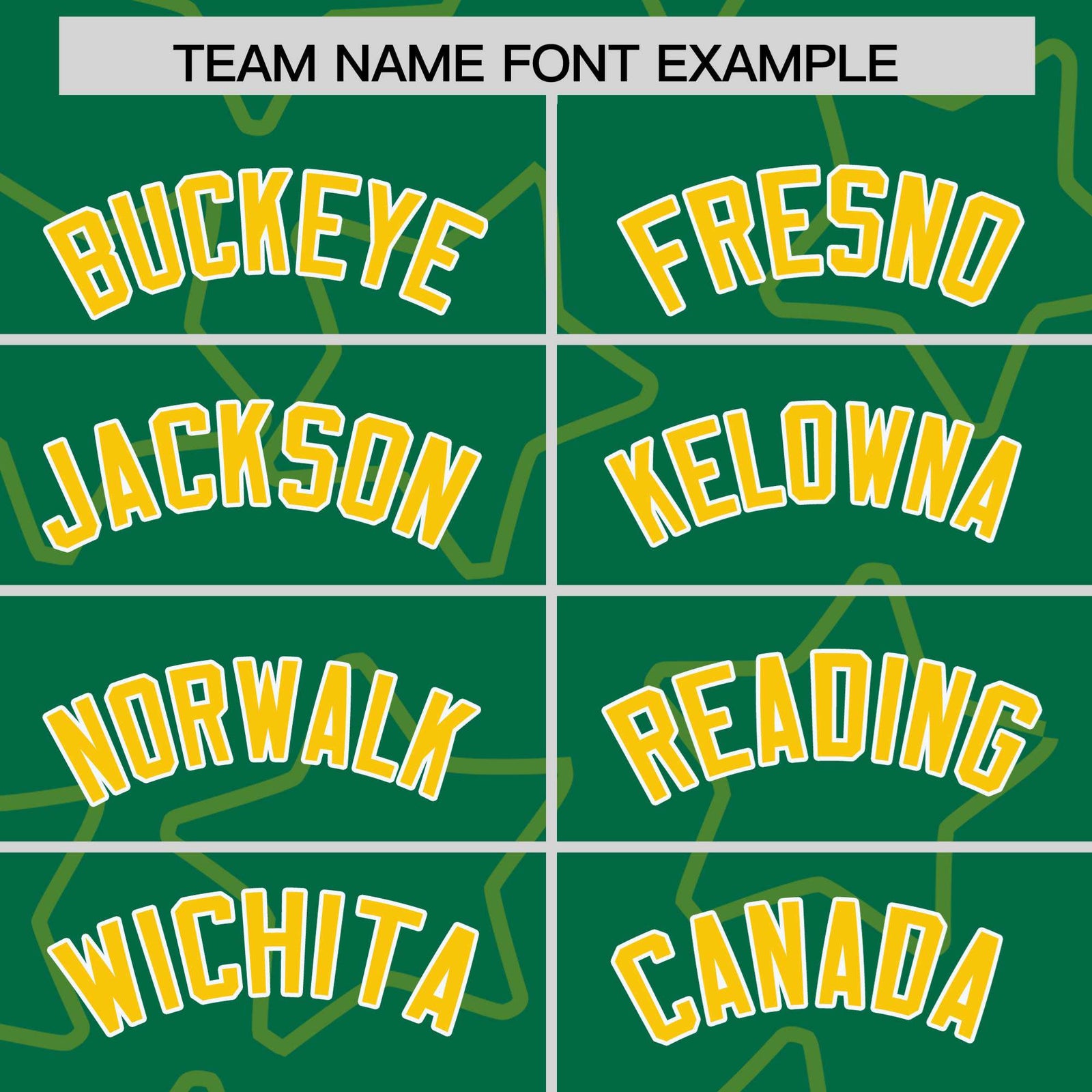 Custom Kelly Green Gold-White Varsity Full-Snap Star Pattern Letterman Baseball Jacket