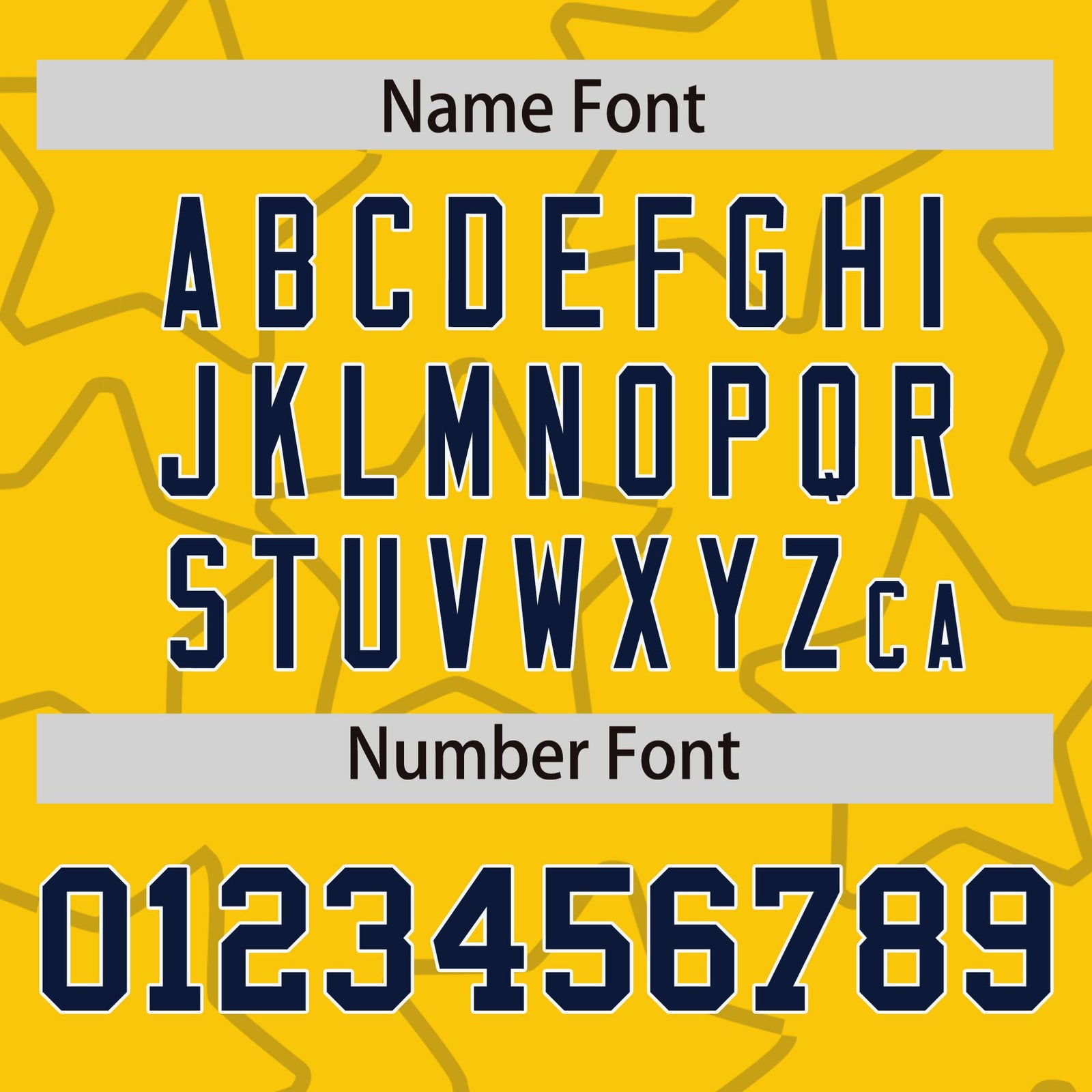 Custom Gold Navy-White Varsity Full-Snap Star Pattern Letterman Baseball Jacket