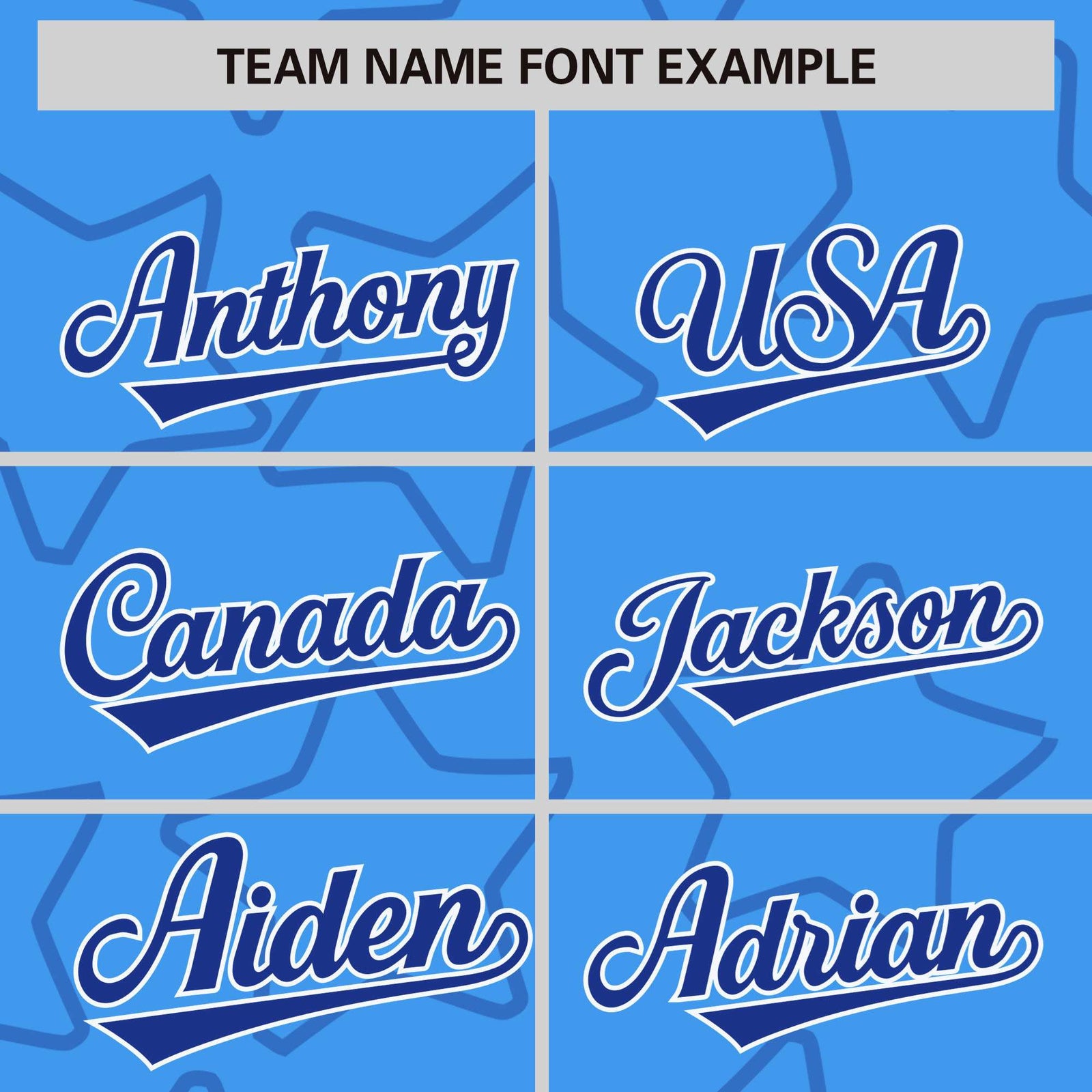 Custom Powder Blue Royal Blue-White Varsity Full-Snap Star Pattern Letterman Baseball Jacket