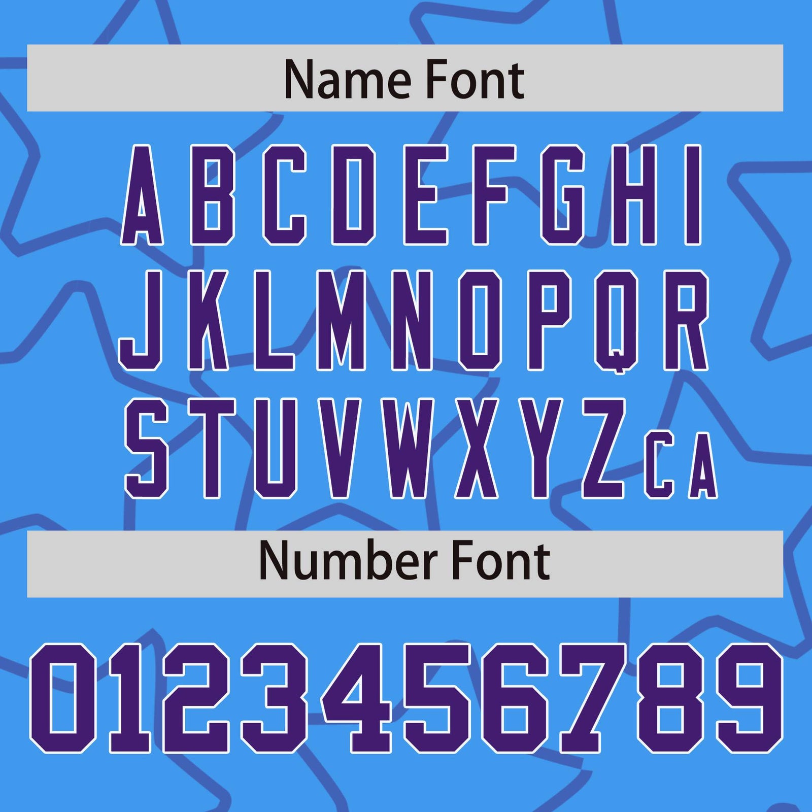 Custom Powder Blue Purple-White Varsity Full-Snap Star Pattern Letterman Baseball Jacket