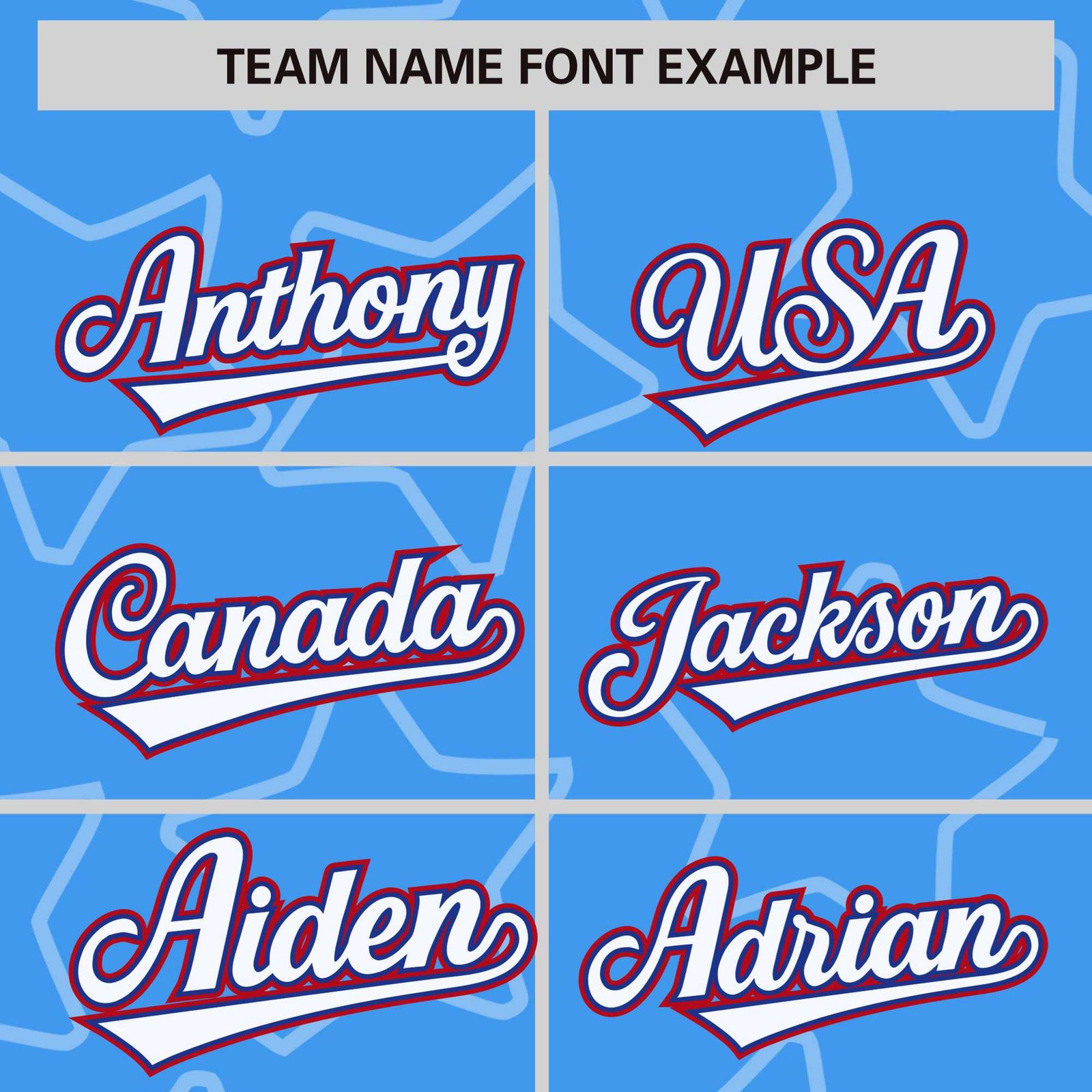 Custom Powder Blue White-Red Varsity Full-Snap Star Pattern Letterman Baseball Jacket