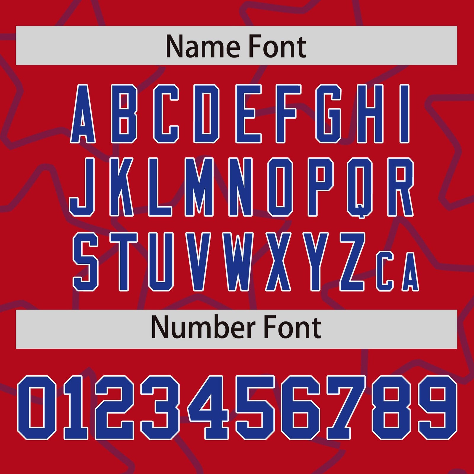 Custom Red Royal Blue-White Varsity Full-Snap Star Pattern Letterman Baseball Jacket