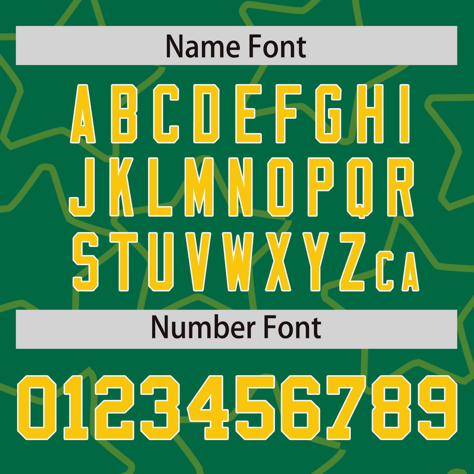 Custom Kelly Green Gold-White Varsity Full-Snap Star Pattern Letterman Baseball Jacket