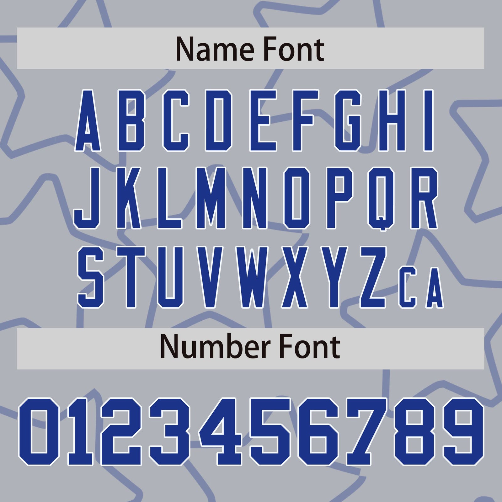 Custom Gray Royal Blue-White Varsity Full-Snap Star Pattern Letterman Baseball Jacket