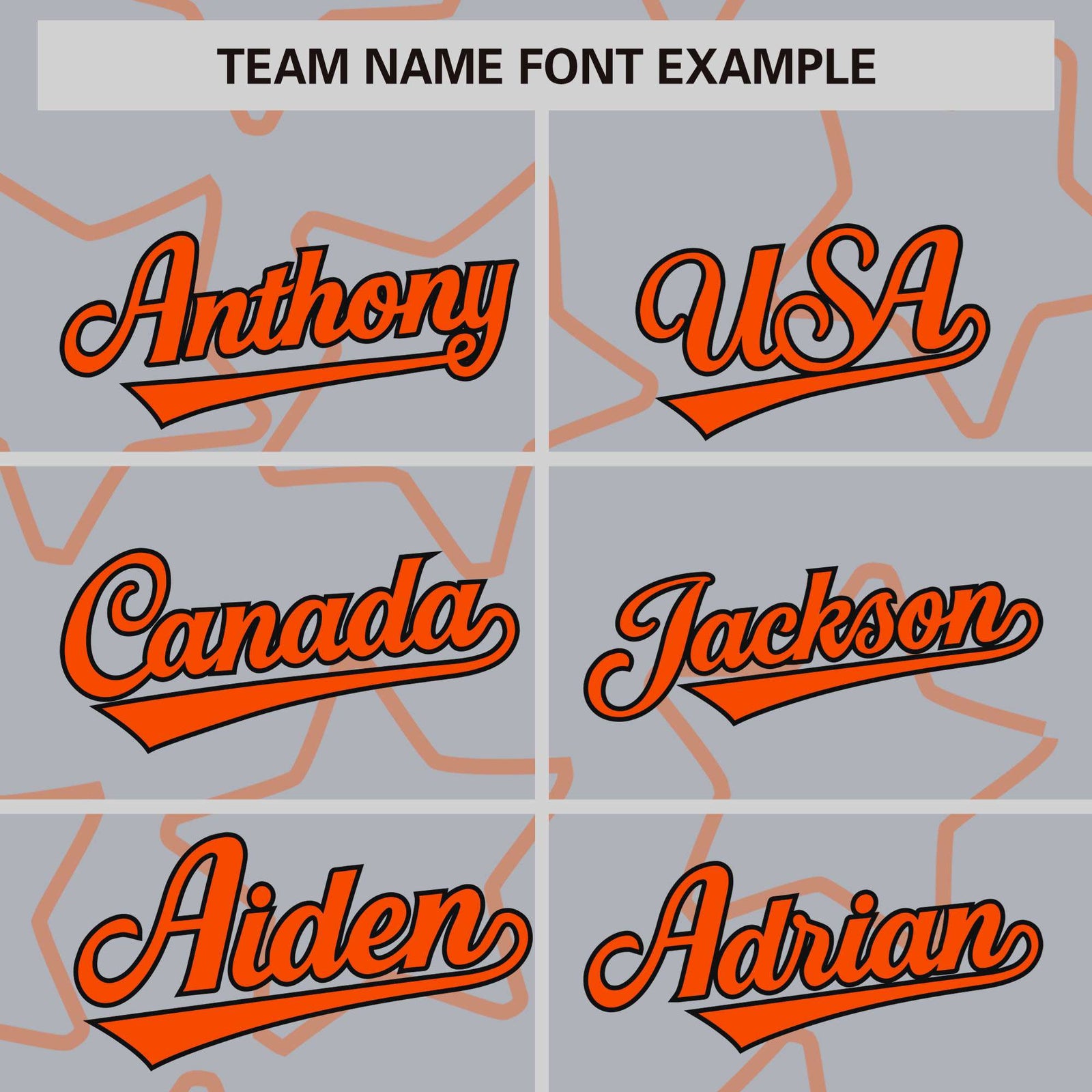 Custom Gray Orange-Black Varsity Full-Snap Star Pattern Letterman Baseball Jacket