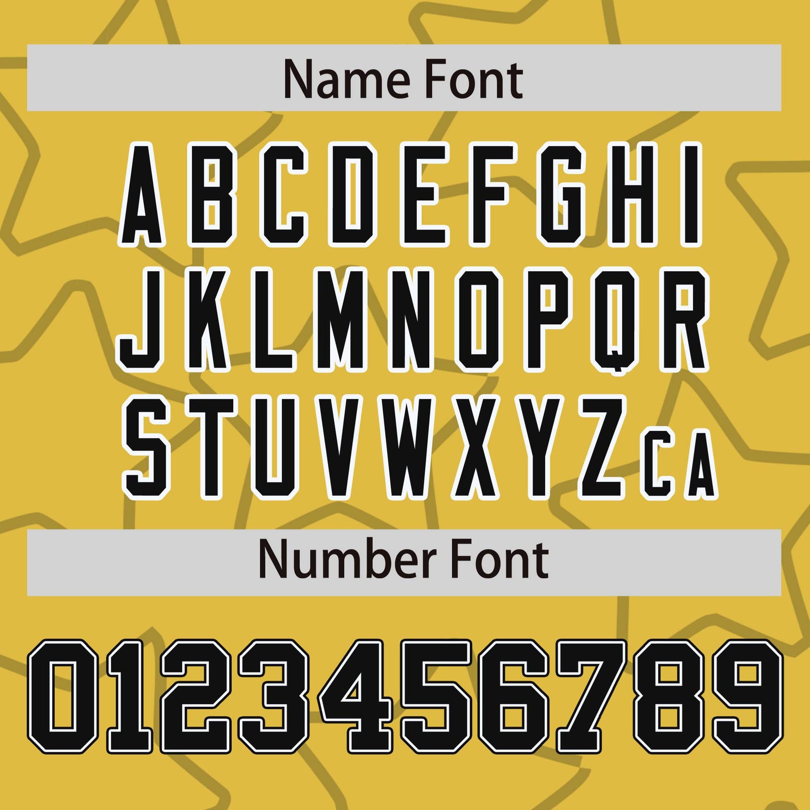 Custom Old Gold Black-White Varsity Full-Snap Star Pattern Letterman Baseball Jacket