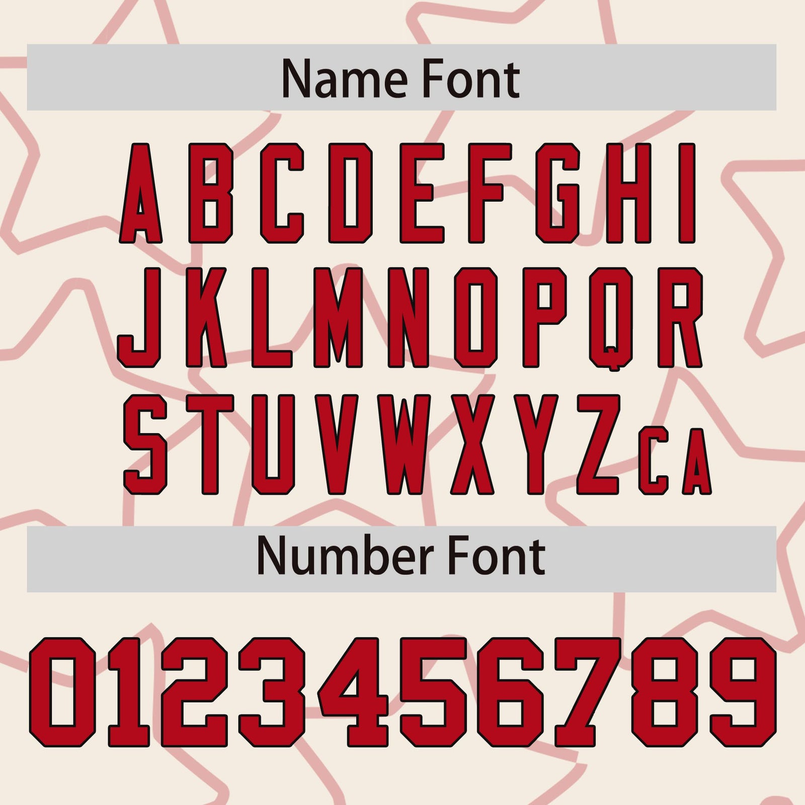 Custom Cream Red-Black Varsity Full-Snap Star Pattern Letterman Baseball Jacket