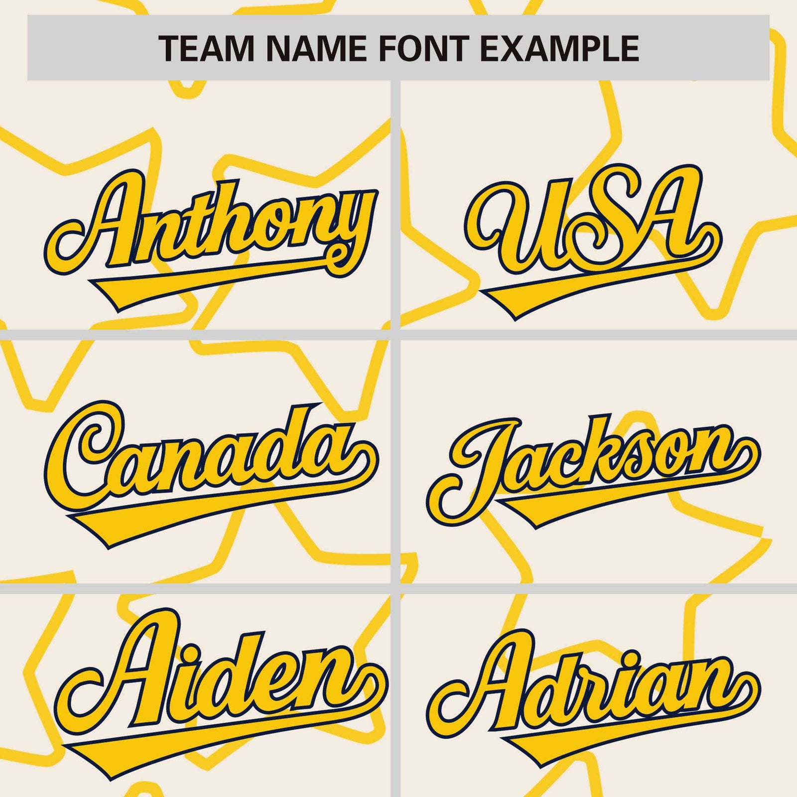 Custom Cream Gold-Navy Varsity Full-Snap Star Pattern Letterman Baseball Jacket