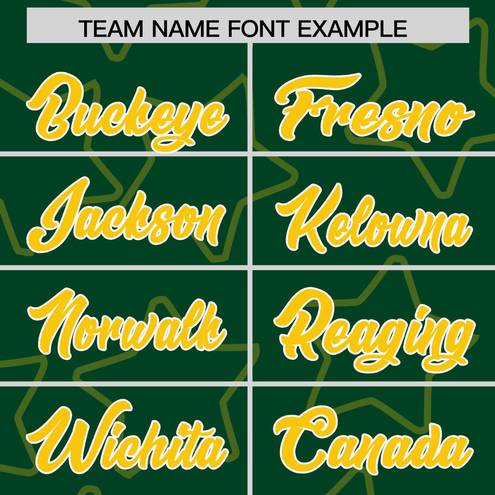 Custom Green Gold-White Varsity Full-Snap Star Pattern Letterman Baseball Jacket