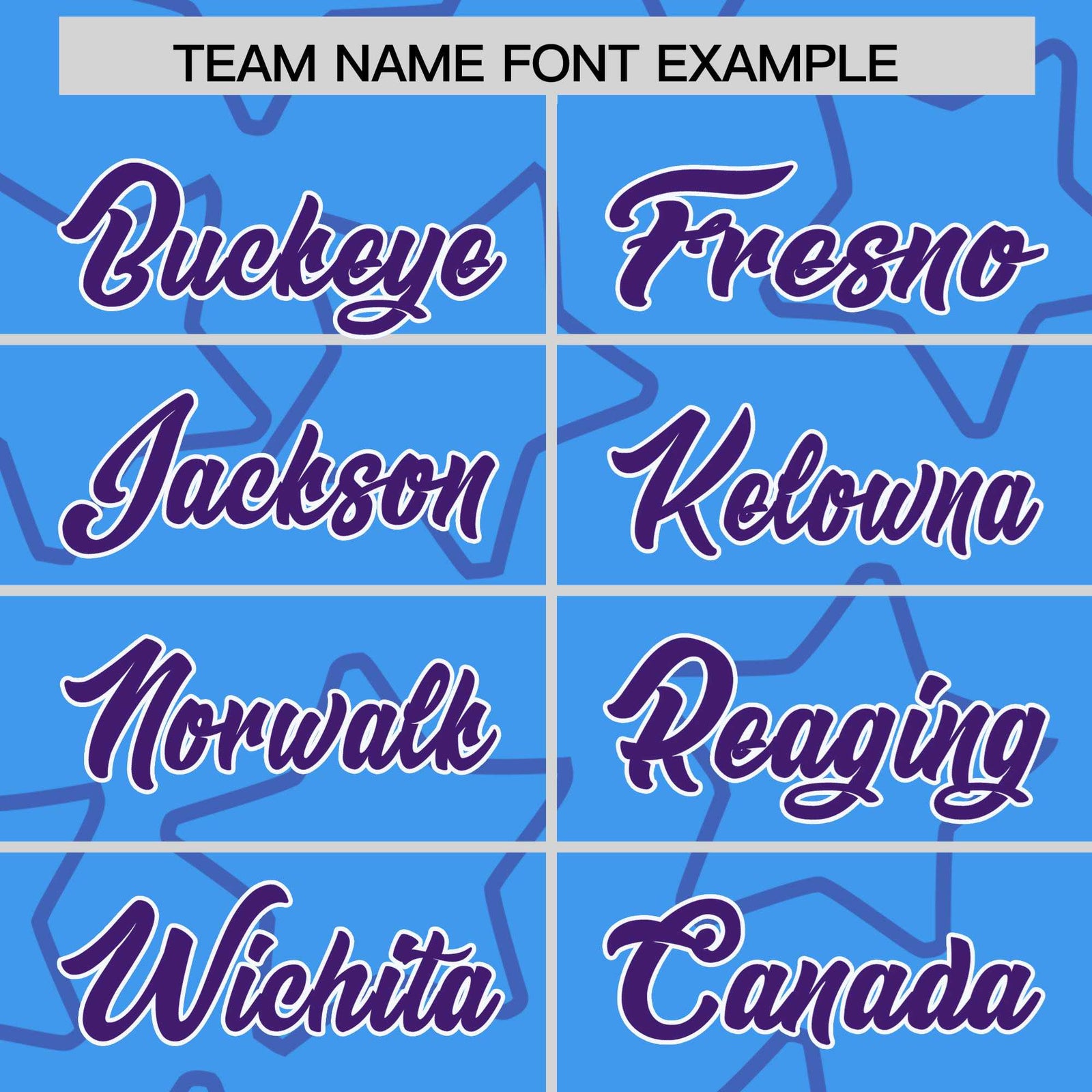 Custom Powder Blue Purple-White Varsity Full-Snap Star Pattern Letterman Baseball Jacket