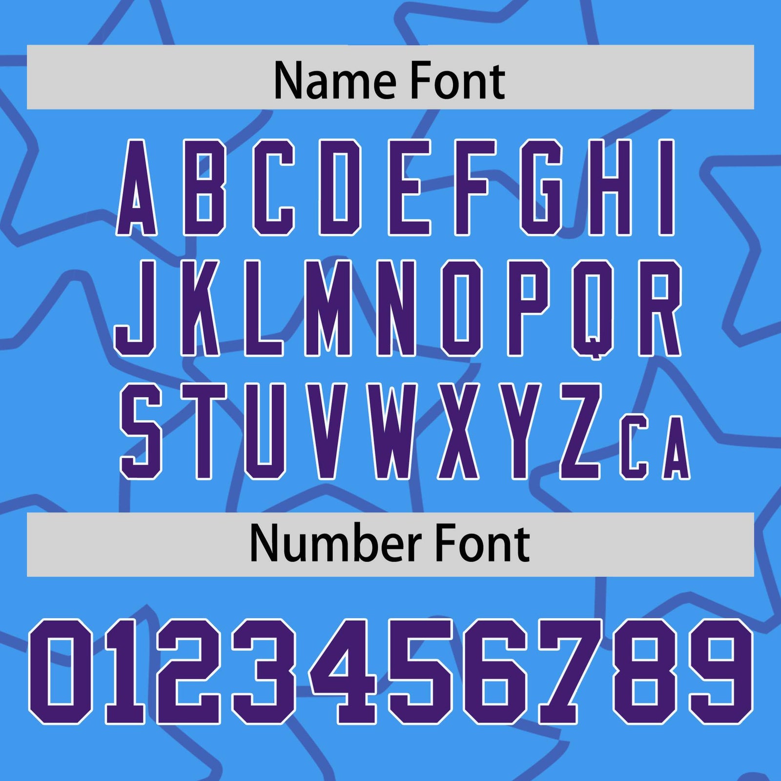 Custom Powder Blue Purple-White Varsity Full-Snap Star Pattern Letterman Baseball Jacket