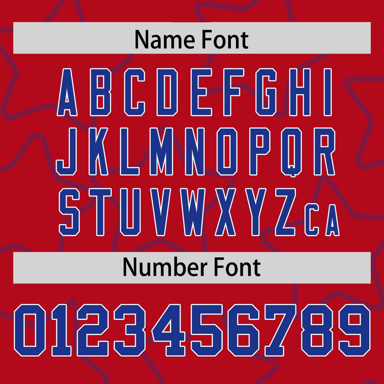 Custom Red Royal Blue-White Varsity Full-Snap Star Pattern Letterman Baseball Jacket