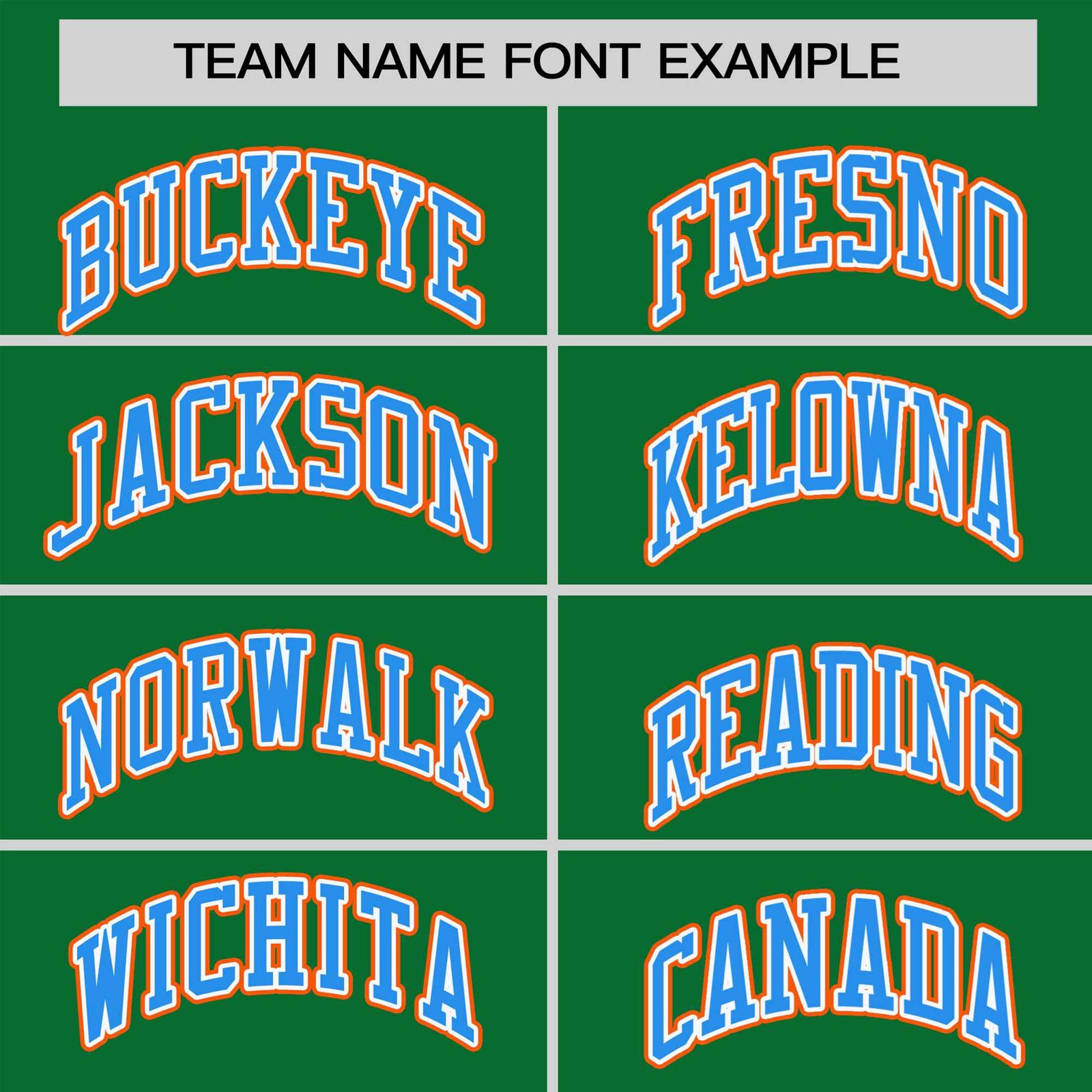 Custom Kelly Green Orange-Powder Blue Raglan Sleeves Varsity Full-Snap Letterman Jacket