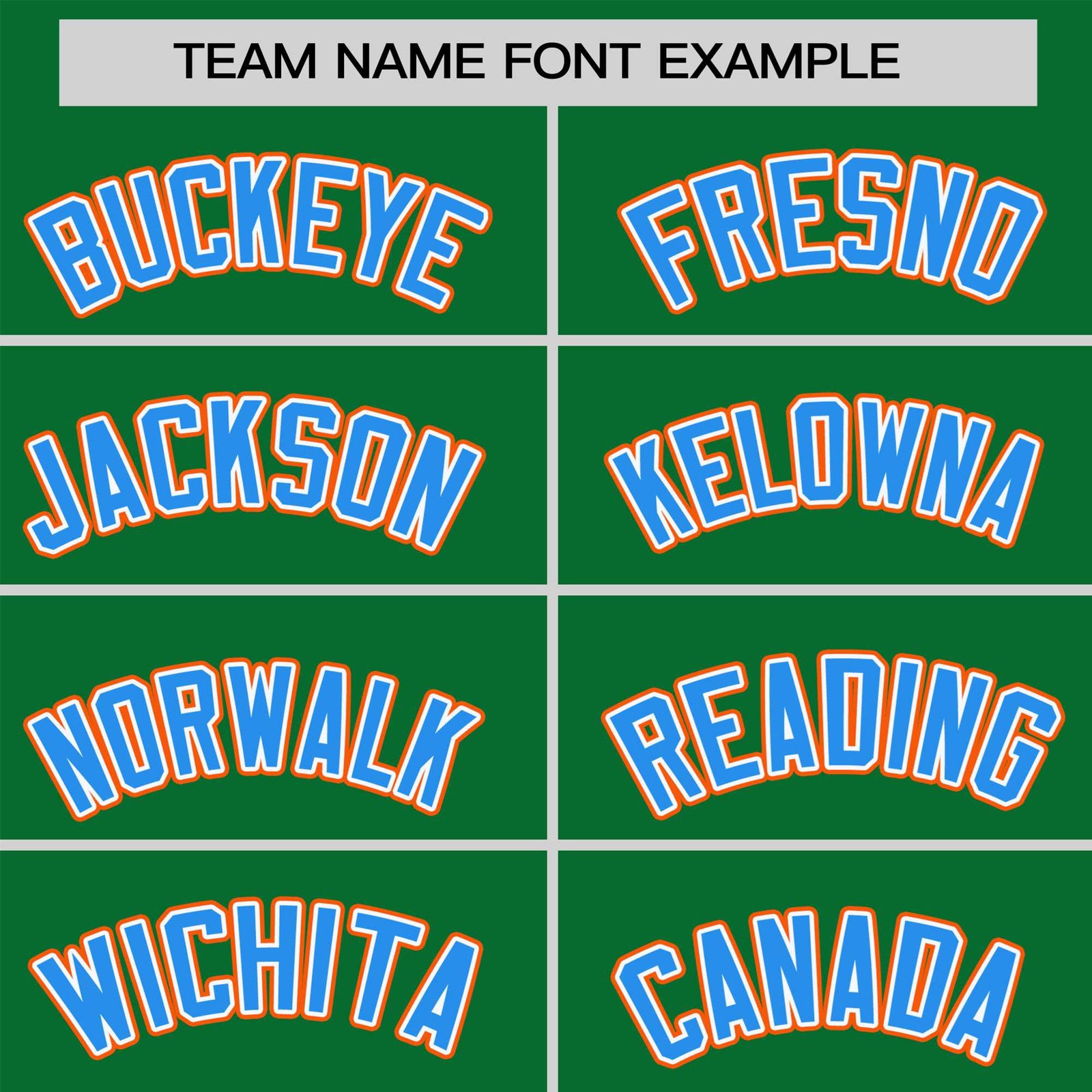 Custom Kelly Green Orange-Powder Blue Raglan Sleeves Varsity Full-Snap Letterman Jacket