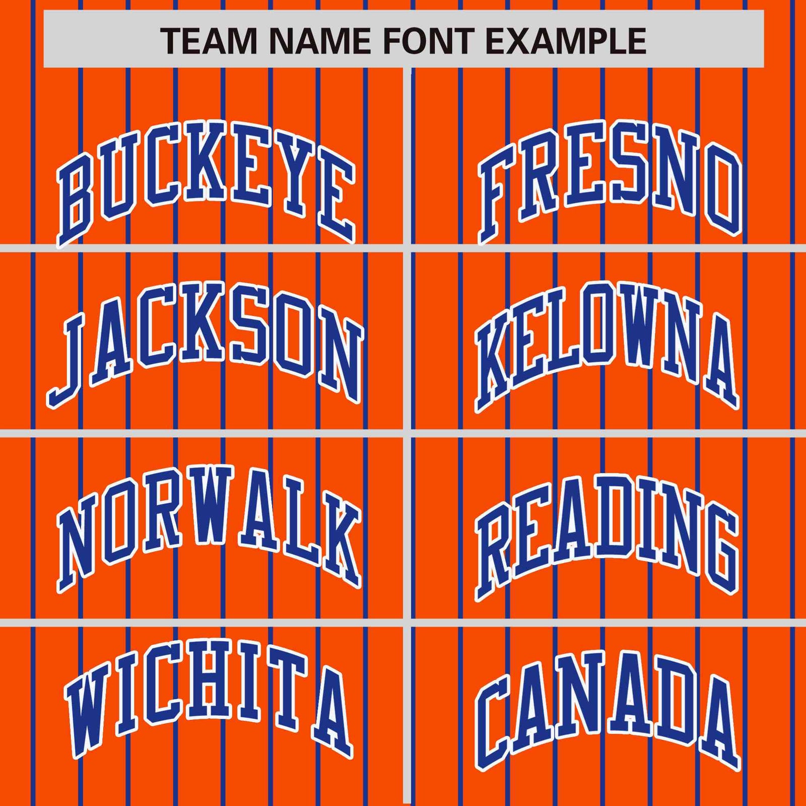 Custom Orange Royal Blue-Orange Personalized Stripe Fashion Letterman Bomber Varsity Jacket