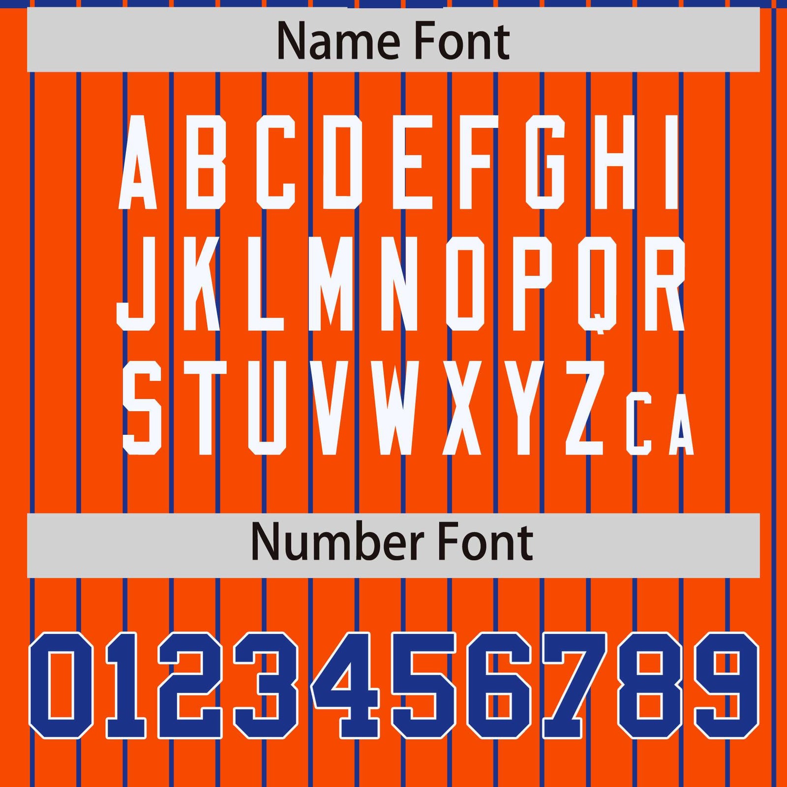 Custom Royal Blue Orange-Royal Blue Personalized Stripe Fashion Letterman Bomber Varsity Jacket