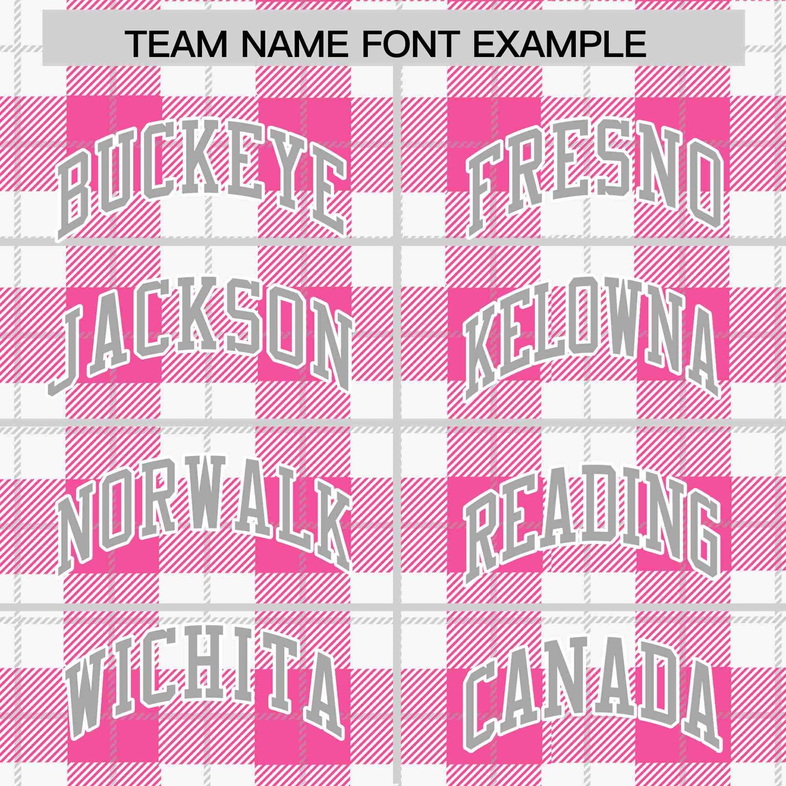 Custom Pink-White Varsity Full-Snap Plaid Pattern Letterman Baseball Jacket