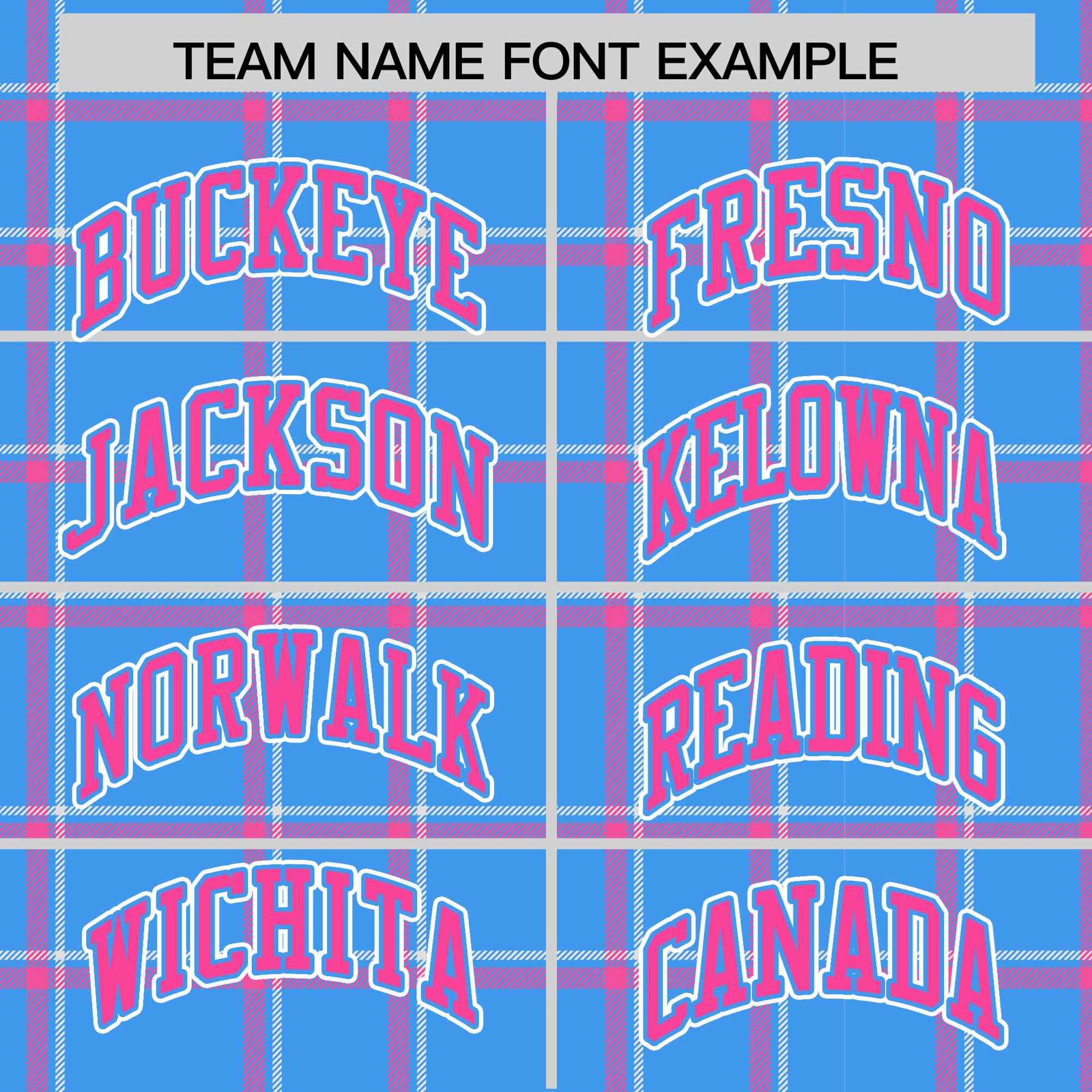 Custom Powder Blue-Pink Varsity Full-Snap Plaid Pattern Letterman Baseball Jacket