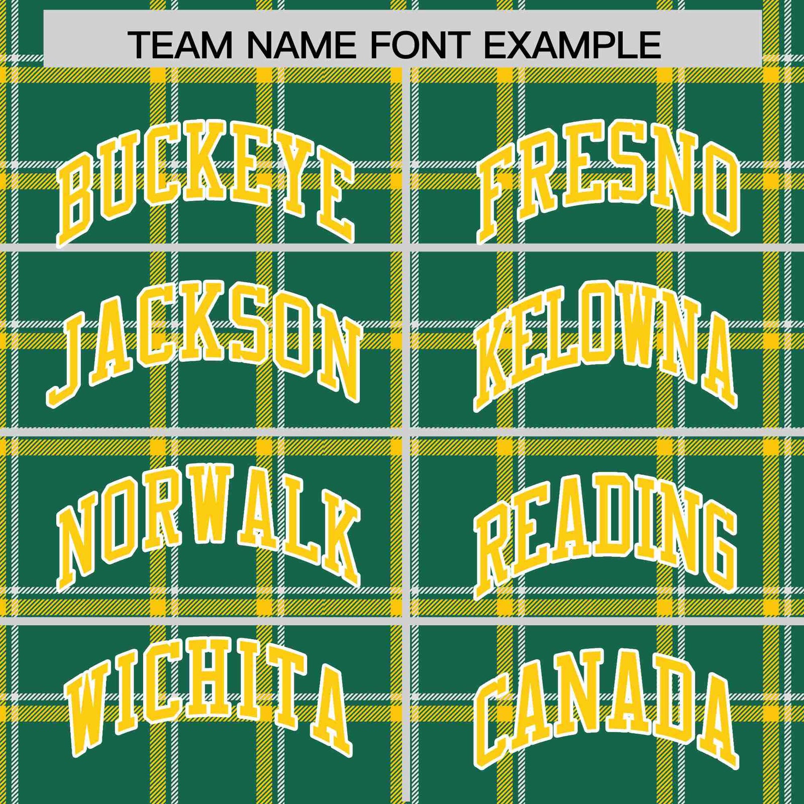 Custom Kelly Green-Gold Varsity Full-Snap Plaid Pattern Letterman Baseball Jacket