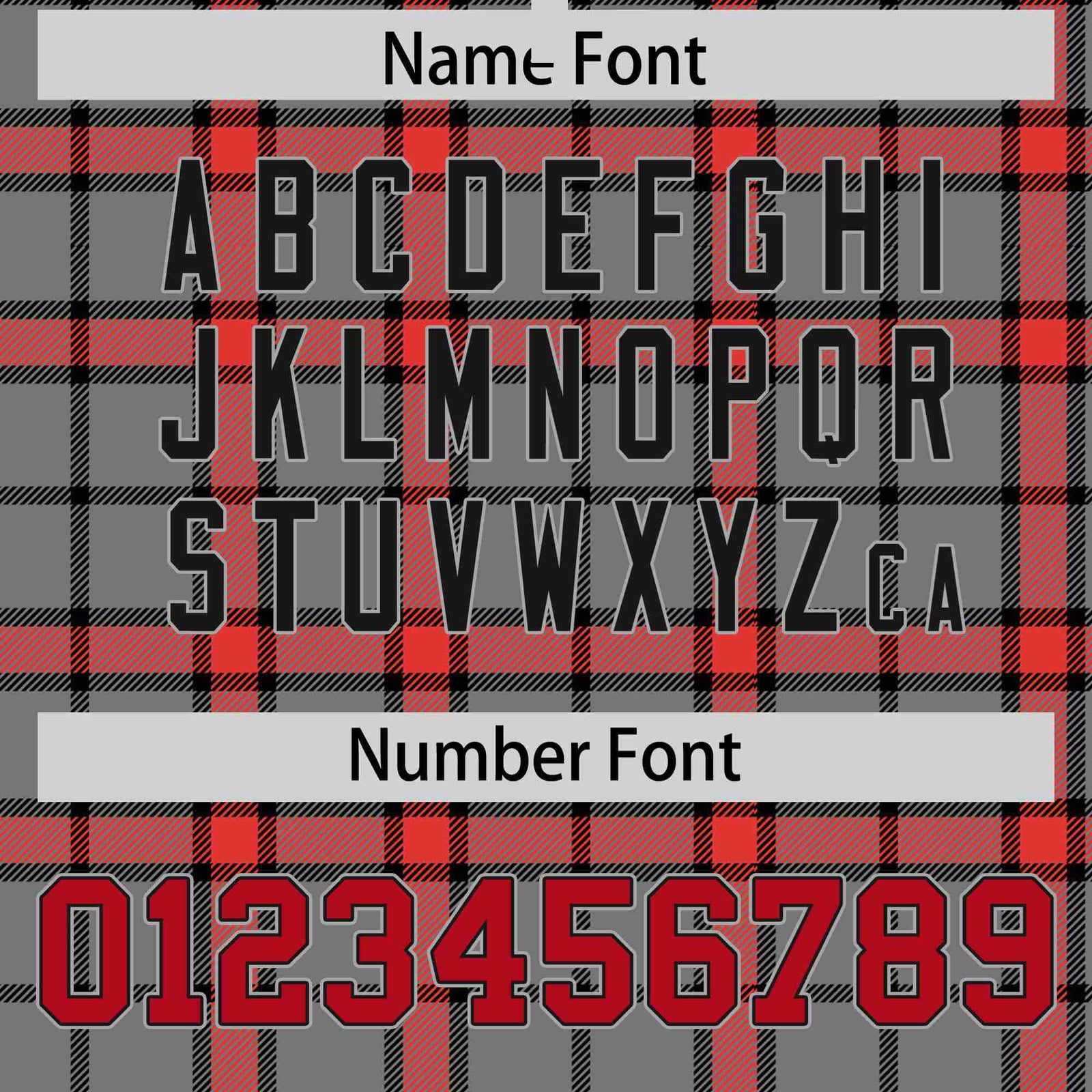 Custom Gray-Red Varsity Full-Snap Plaid Pattern Letterman Baseball Jacket