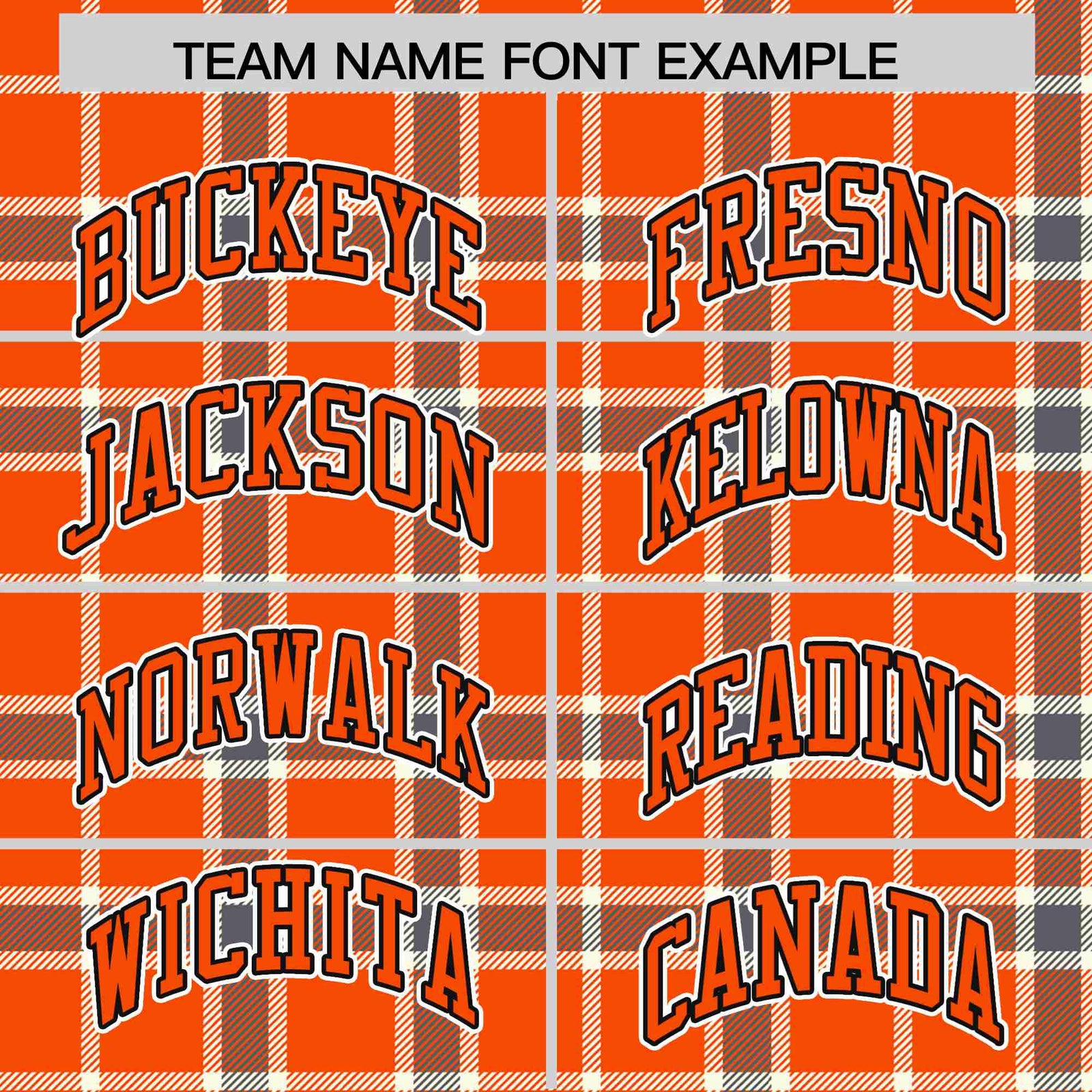 Custom Orange-Light Brown Varsity Full-Snap Plaid Pattern Letterman Baseball Jacket