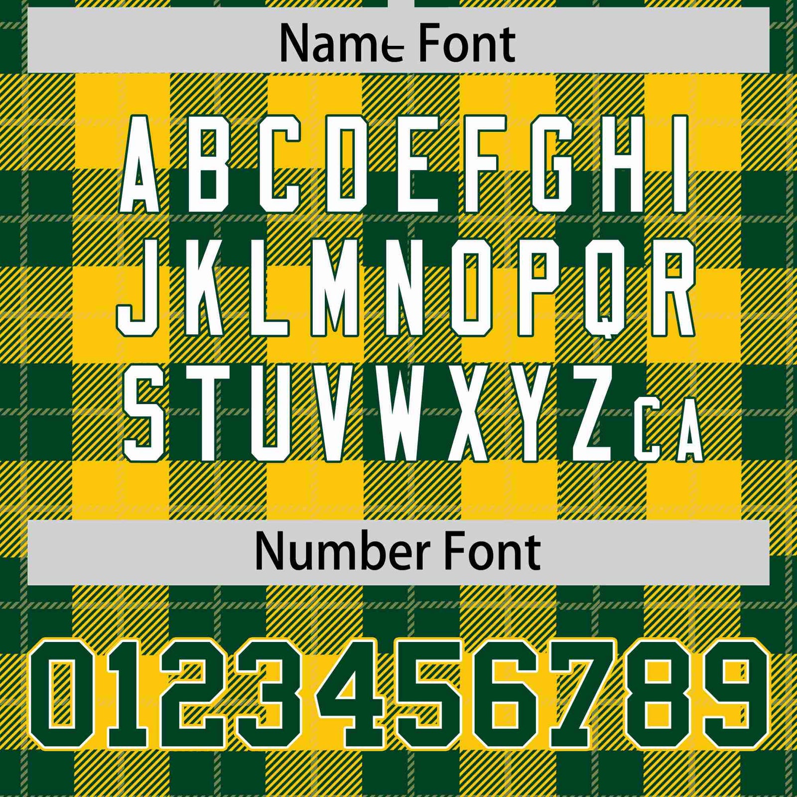 Custom Gold-Green Varsity Full-Snap Plaid Pattern Letterman Baseball Jacket