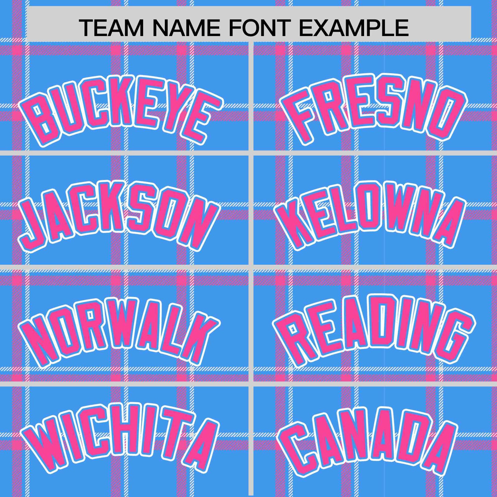 Custom Powder Blue-Pink Varsity Full-Snap Plaid Pattern Letterman Baseball Jacket