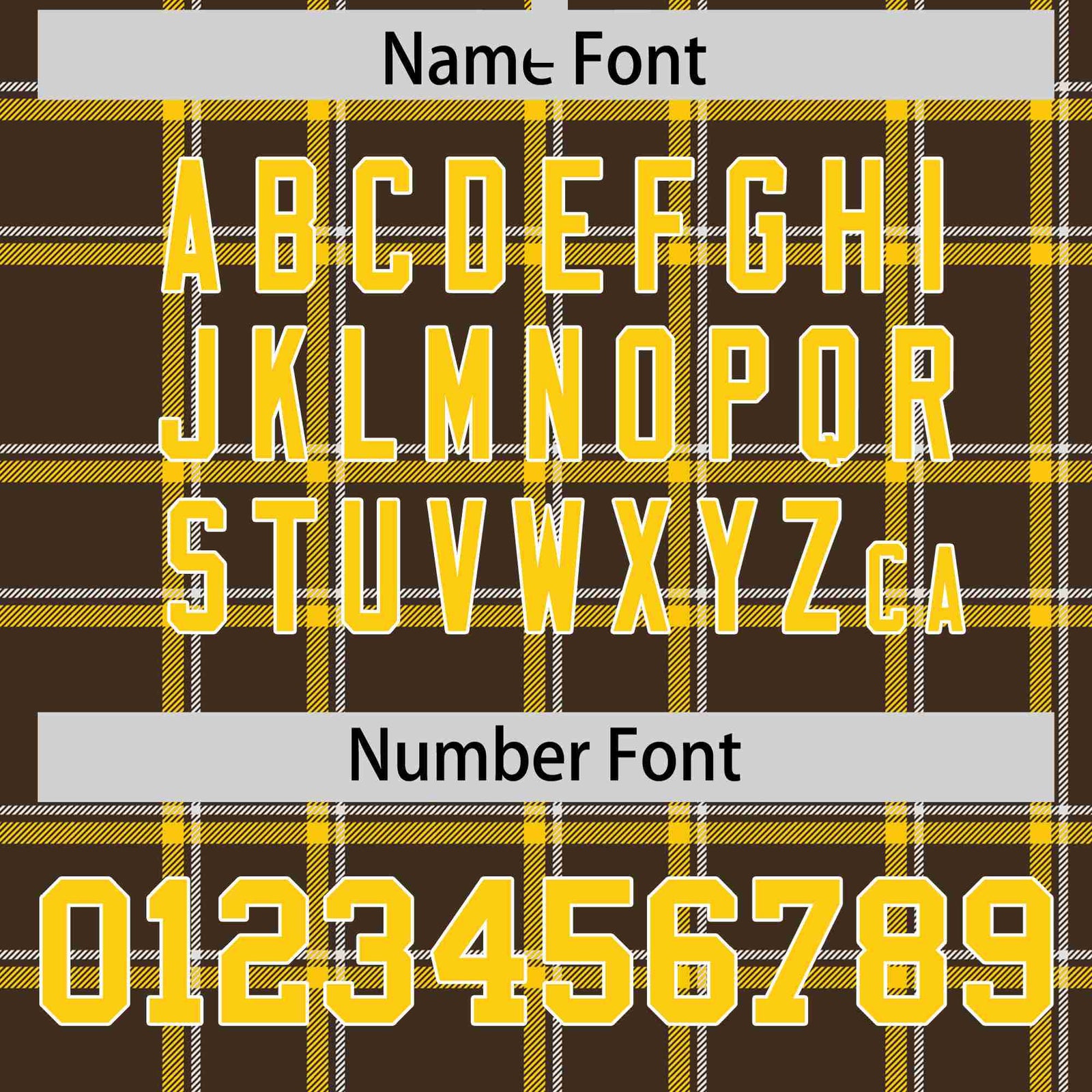 Custom Light Brown-Gold Varsity Full-Snap Plaid Pattern Letterman Baseball Jacket