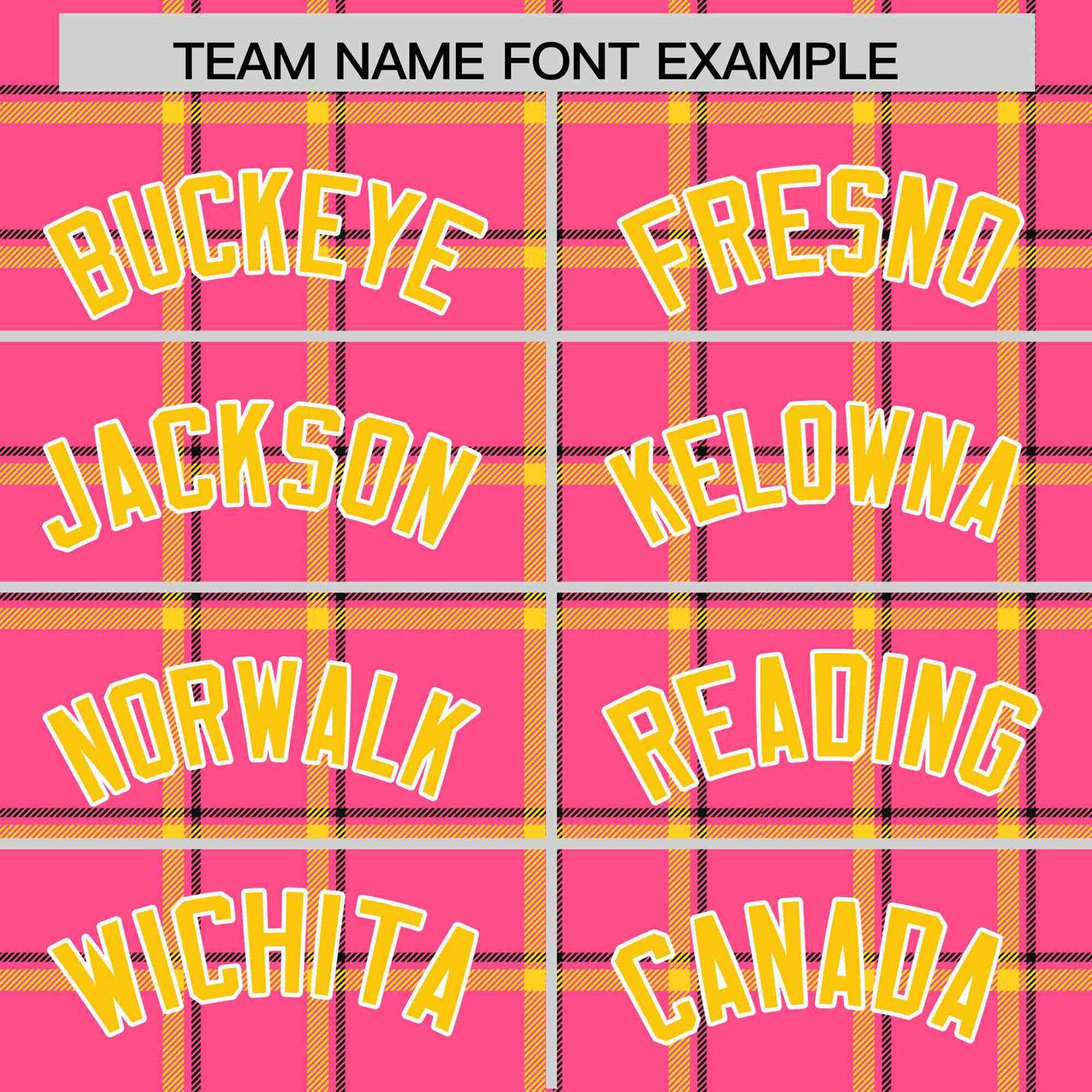 Custom Pink-Gold Varsity Full-Snap Plaid Pattern Letterman Baseball Jacket