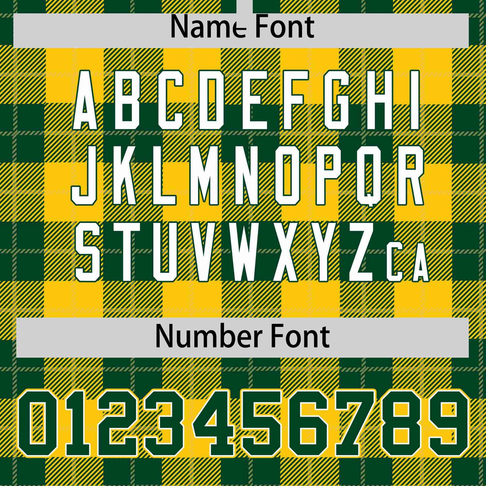 Custom Gold-Green Varsity Full-Snap Plaid Pattern Letterman Baseball Jacket