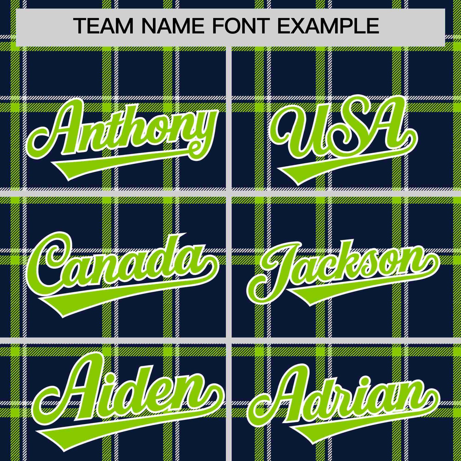Custom Navy-Kelly Green Varsity Full-Snap Plaid Pattern Letterman Baseball Jacket