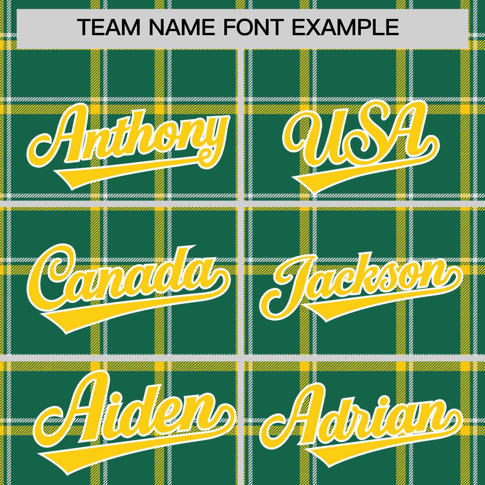 Custom Kelly Green-Gold Varsity Full-Snap Plaid Pattern Letterman Baseball Jacket