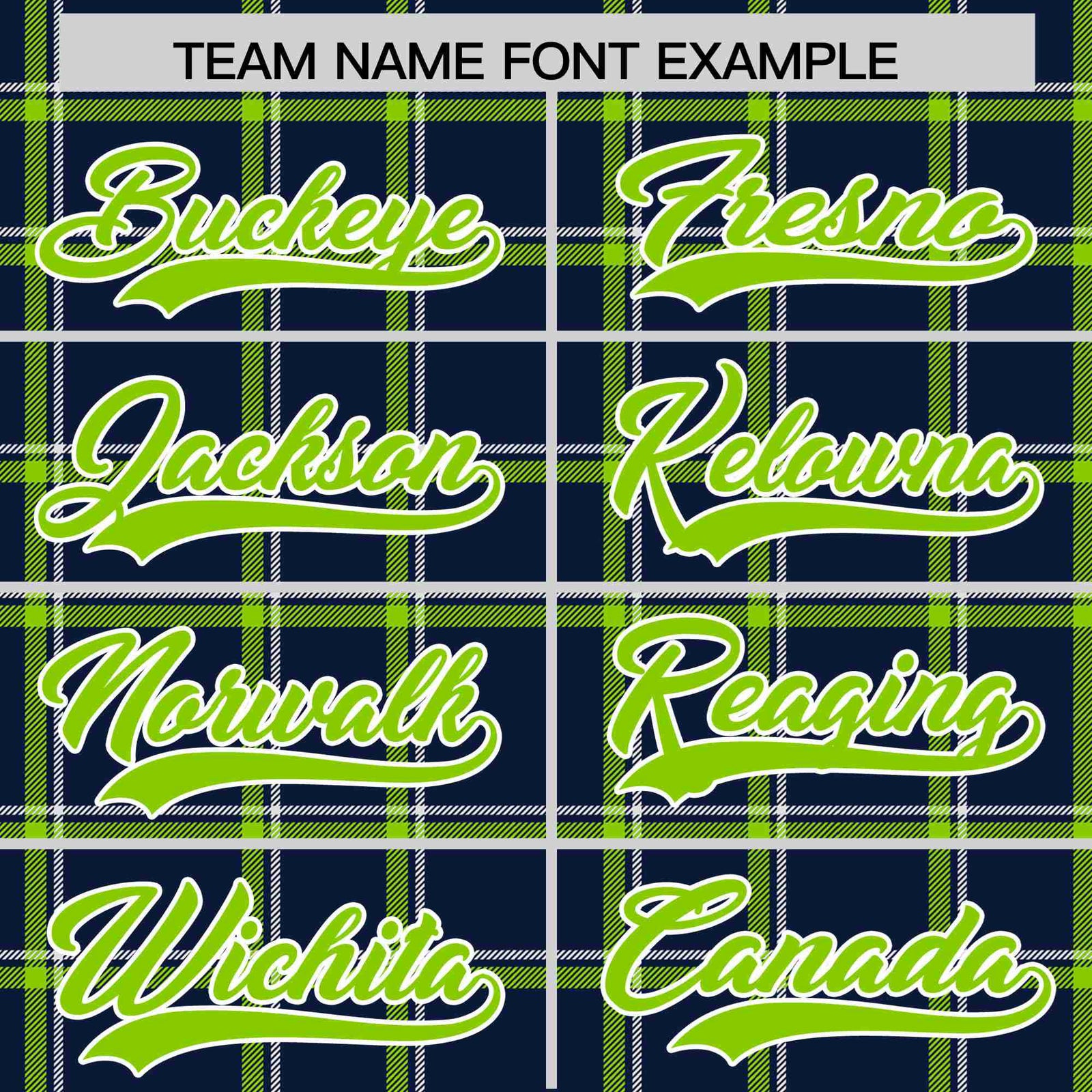 Custom Navy-Kelly Green Varsity Full-Snap Plaid Pattern Letterman Baseball Jacket