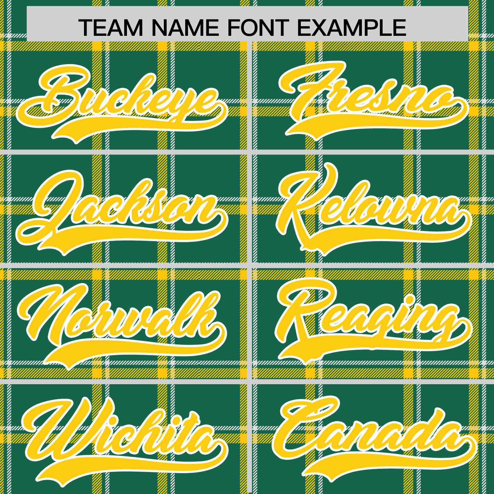 Custom Kelly Green-Gold Varsity Full-Snap Plaid Pattern Letterman Baseball Jacket