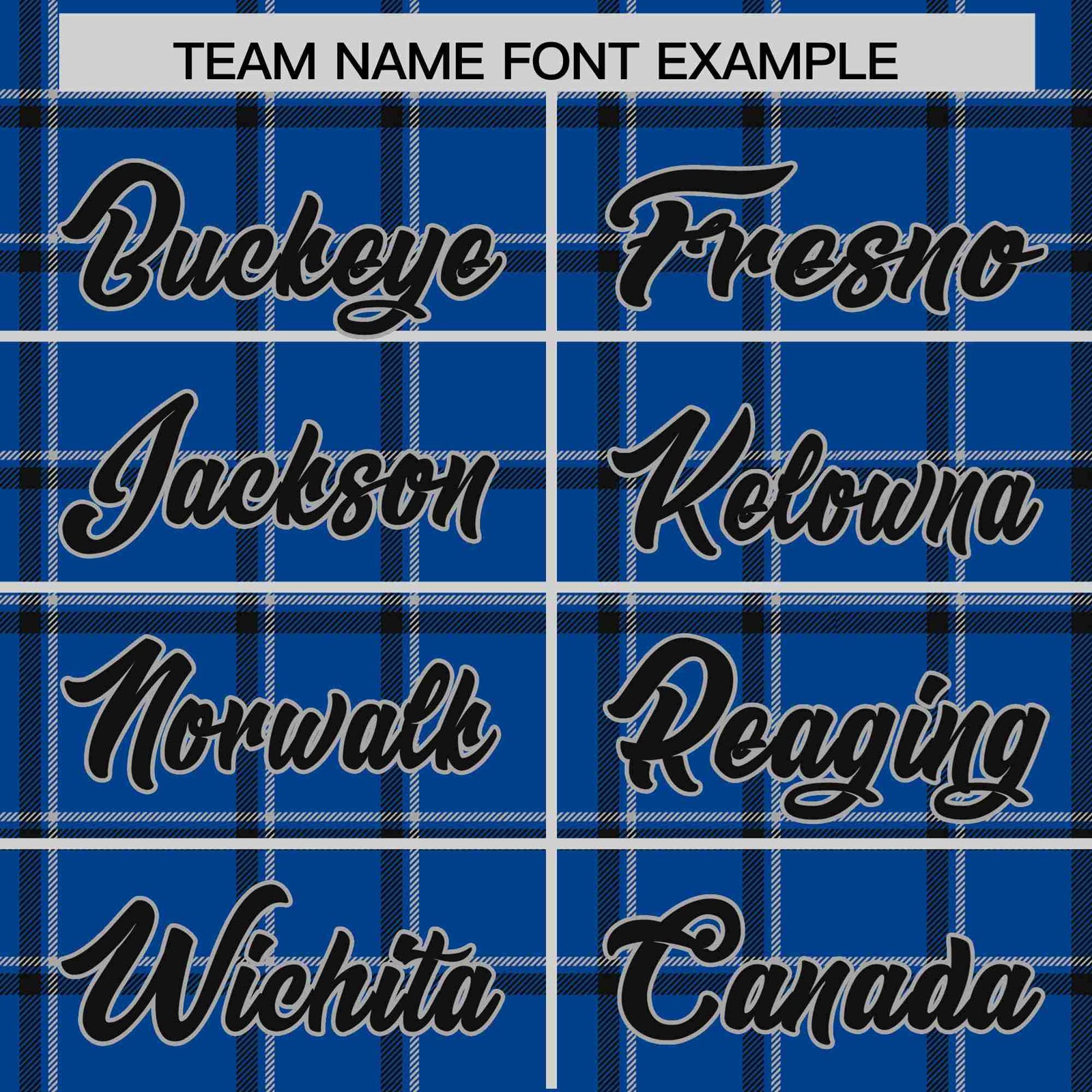 Custom Royal Blue-Black Varsity Full-Snap Plaid Pattern Letterman Baseball Jacket