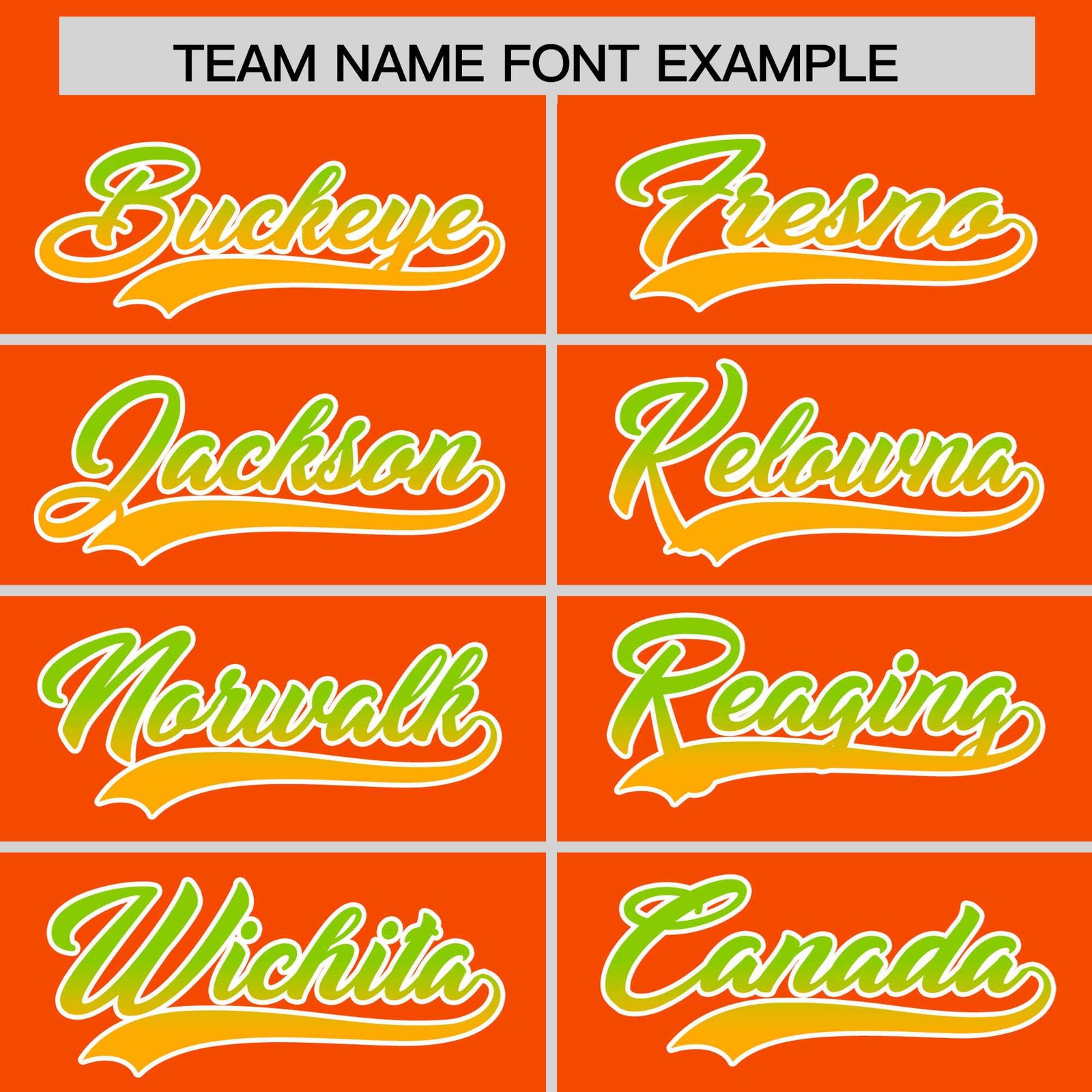 Custom Orange Neon Green-Yellow Varsity Full-Snap Sleeve Gradient Fashion Letterman Baseball Jacket